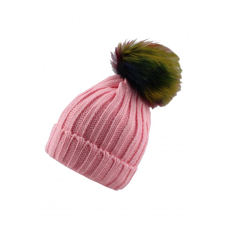 AB-15 Colourful Children's Classic Pompom Hat