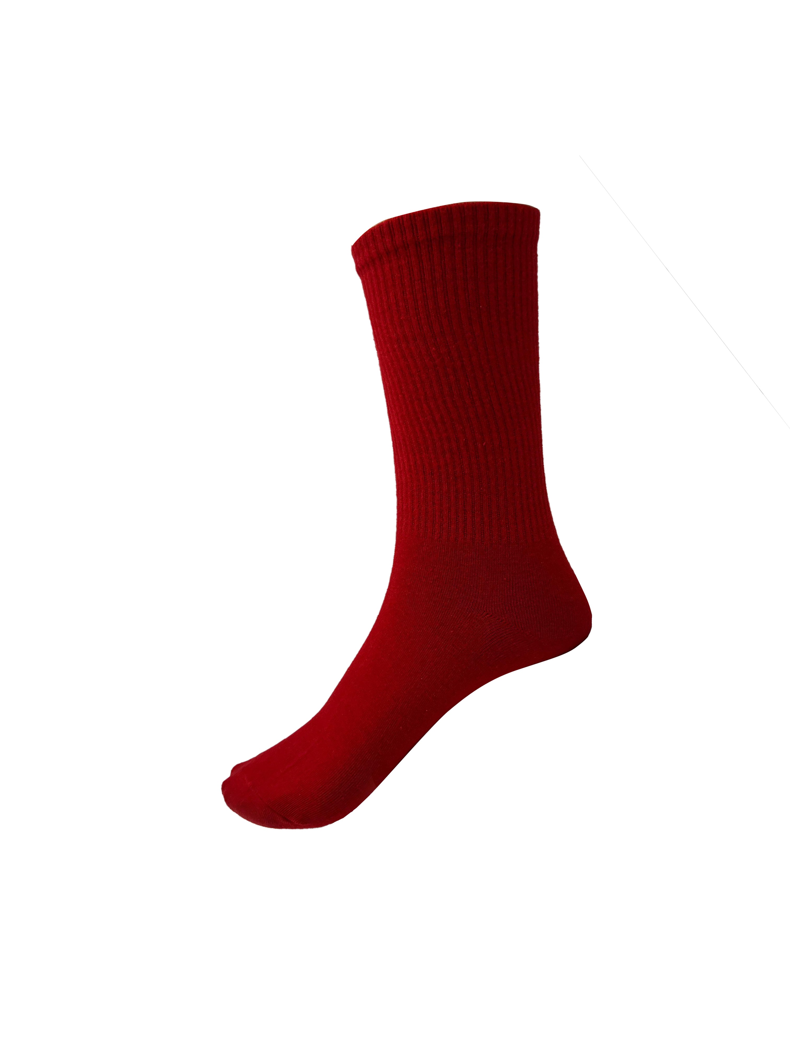 SK23310-988 Plain Cotton Socks