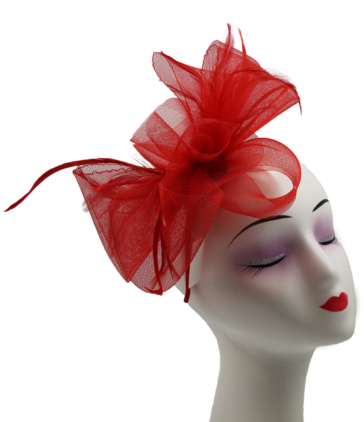 FT2060-015 Large Folded Bow Knot Fascinator