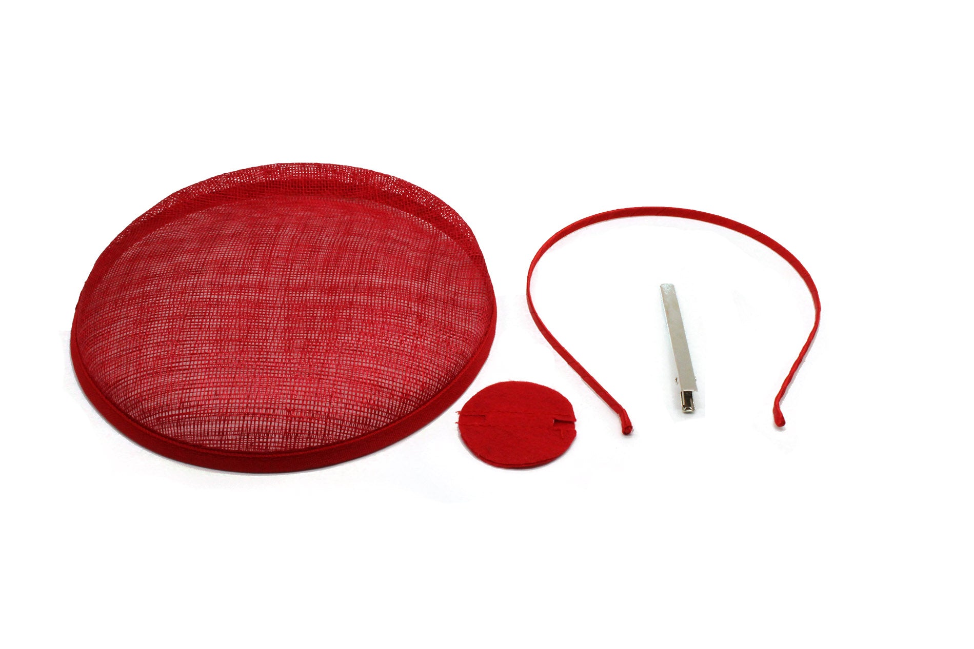 SFM1079 Circular Pillbox Sinamay Fascinator Base Set (4 in 1)