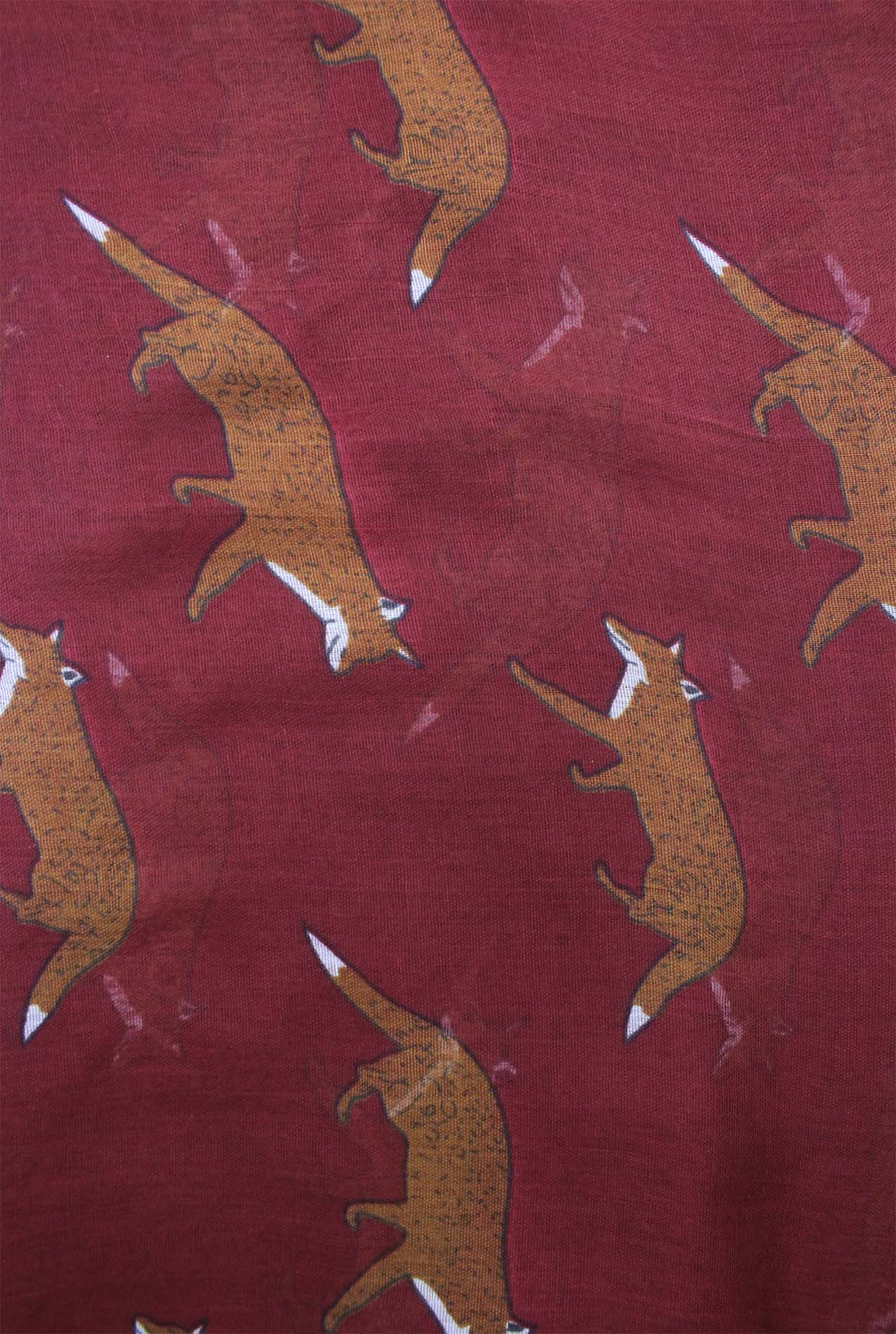 AB1850-316 Fox Print Viscose Scarf