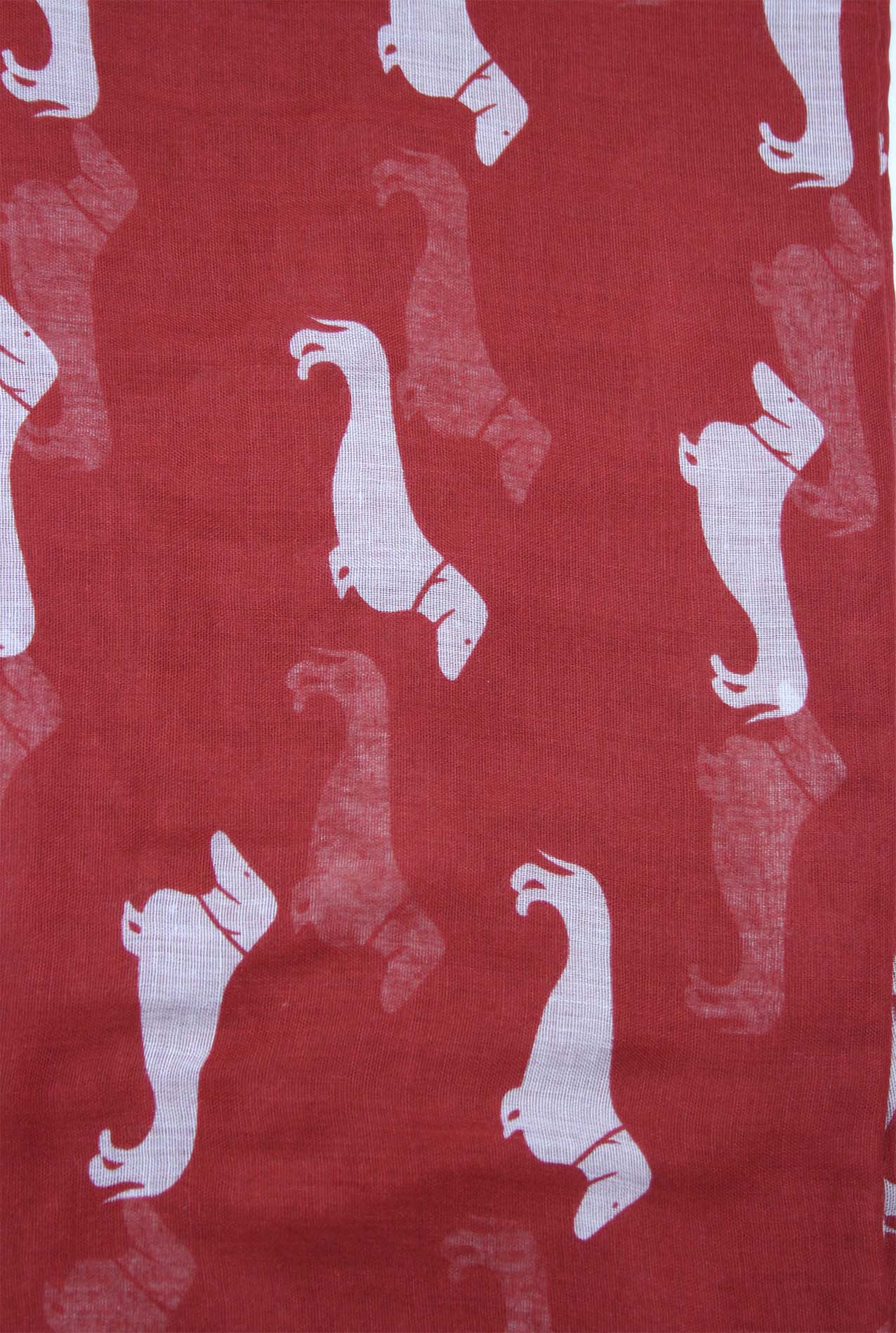 AB1850-389 Multicolour Dog Print Scarf