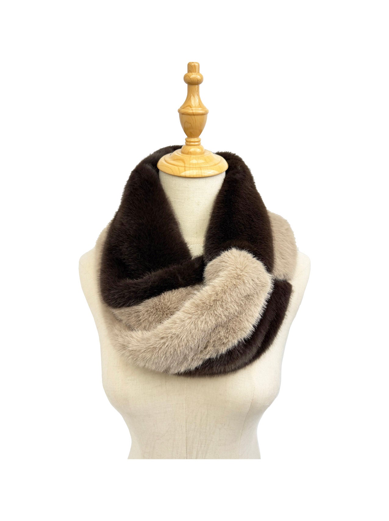 SD25135-336 Twin Colour Fluffy Cosy Snood