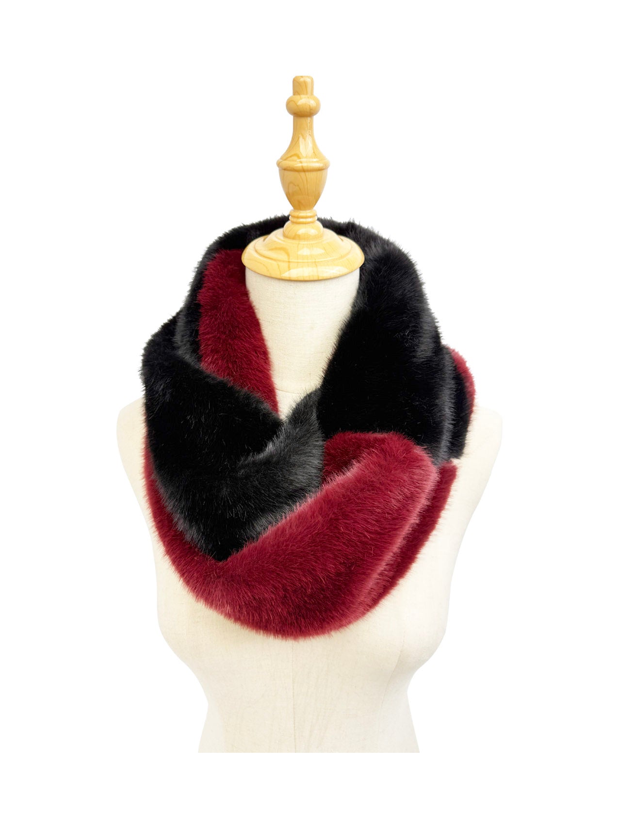SD25135-336 Twin Colour Fluffy Cosy Snood