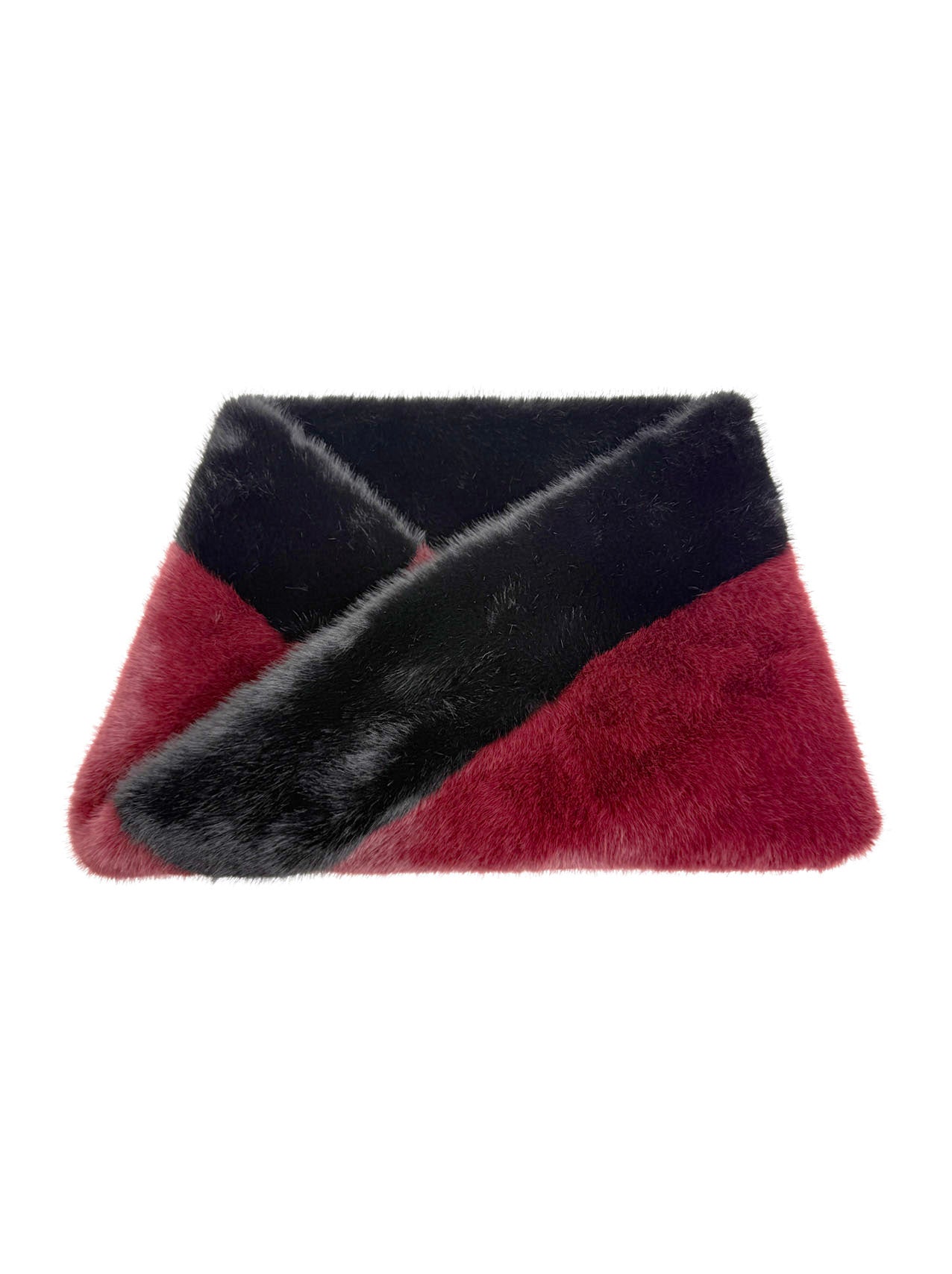 SD25135-336 Twin Colour Fluffy Cosy Snood