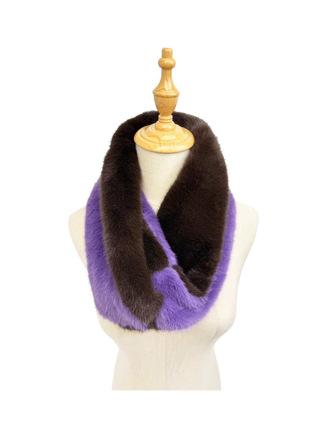 SD25135-336 Twin Colour Fluffy Cosy Snood