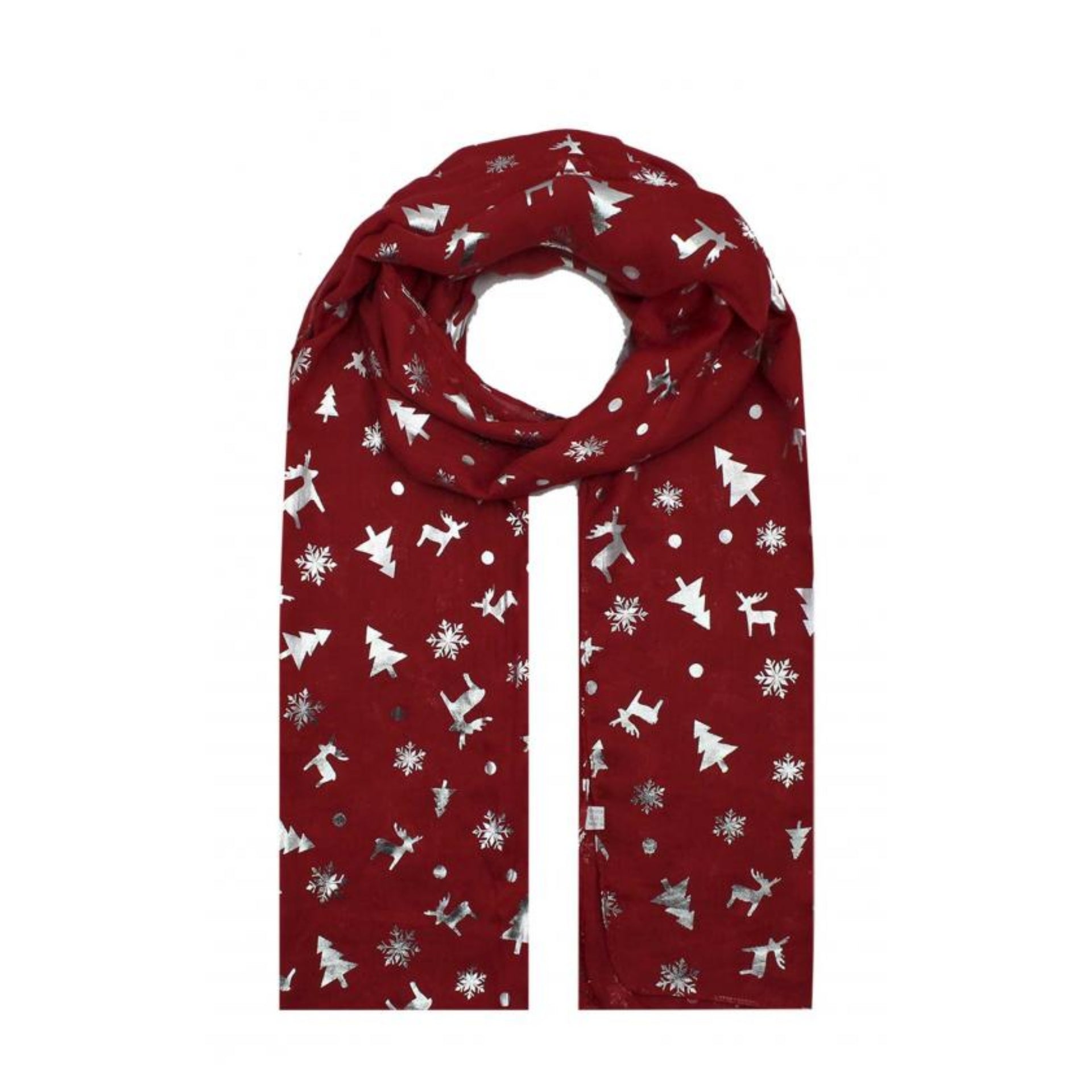 SF1861-513/SF1961-102 Christmas Theme Printed Scarf