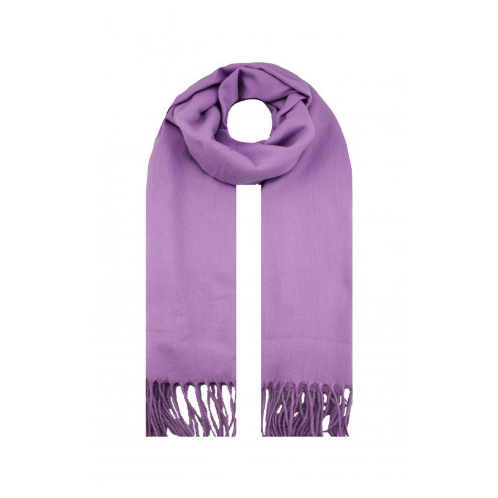 SF1990-127 Plain Colour Scarf with Tassels