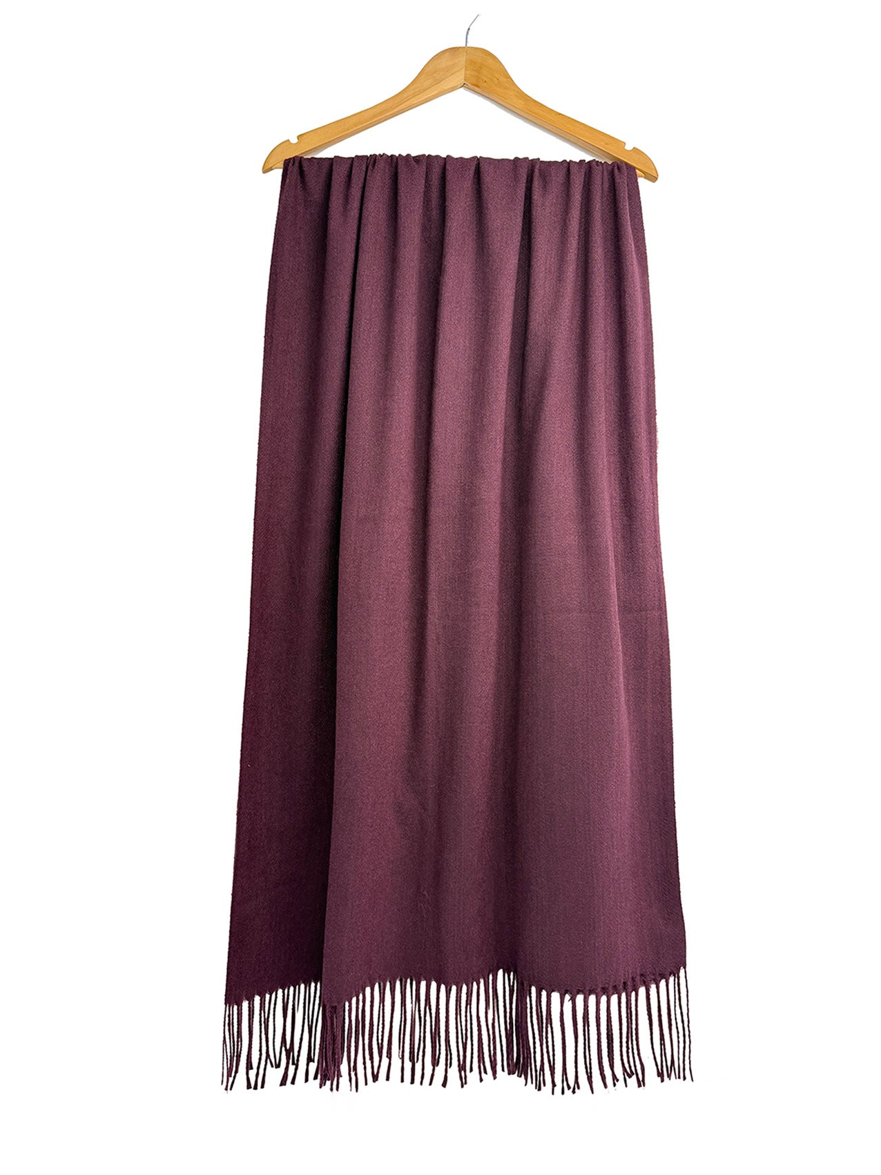 SF1990-127 Plain Colour Scarf with Tassels