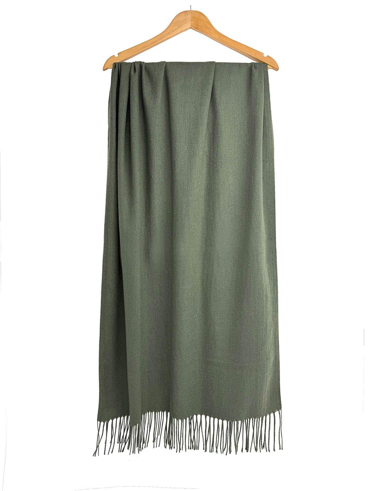 SF1990-127 Plain Colour Scarf with Tassels