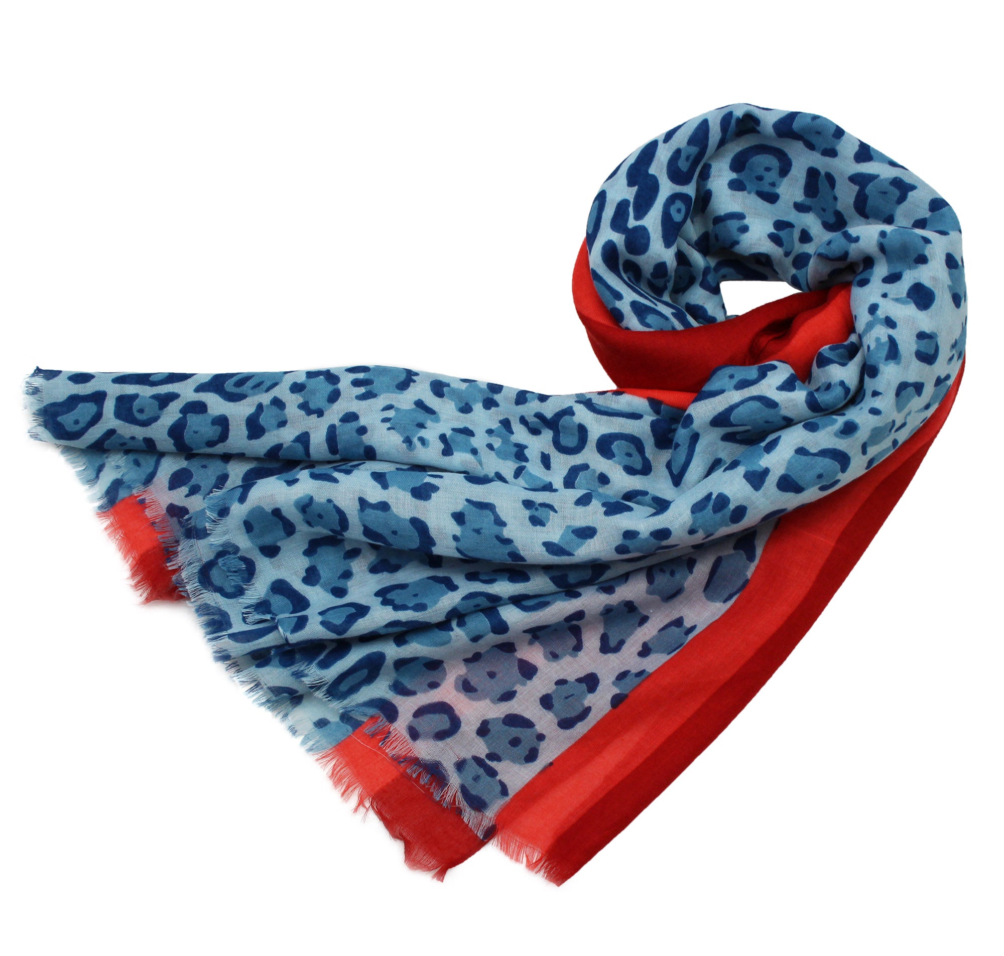 SF1995-040 Vibrant leopard Pattern Scarf