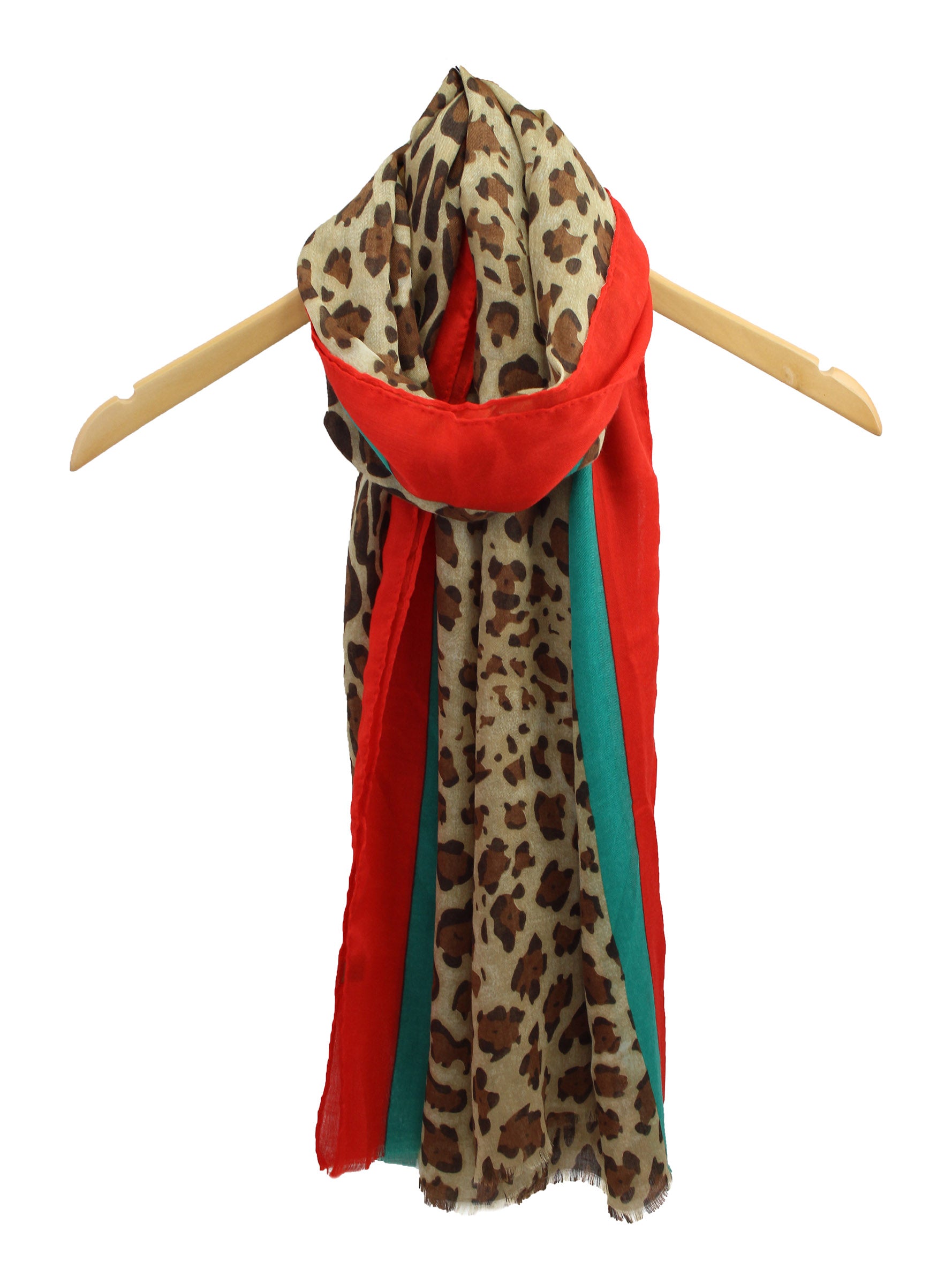 SF1995-040 Vibrant leopard Pattern Scarf