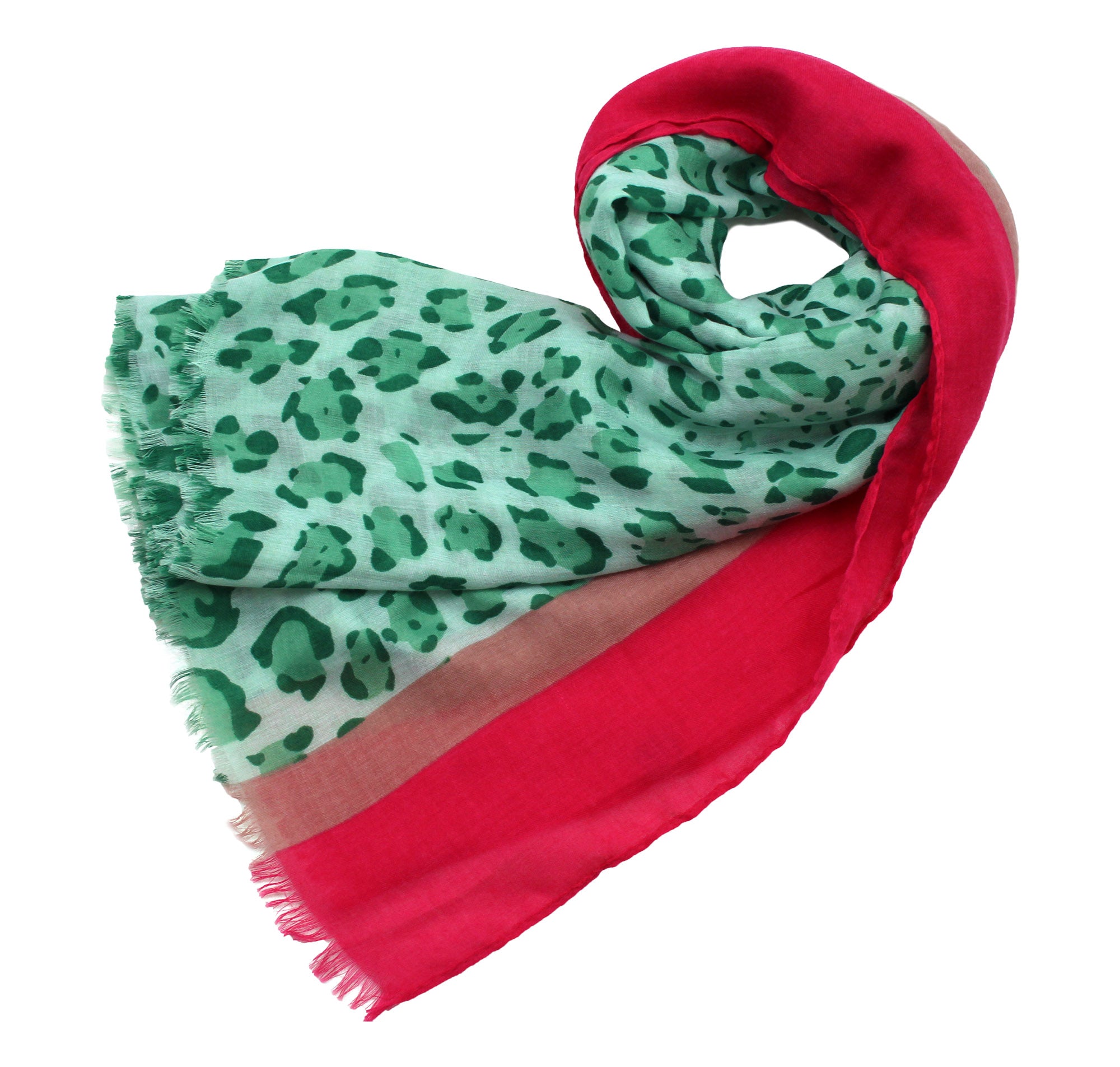 SF1995-040 Vibrant leopard Pattern Scarf