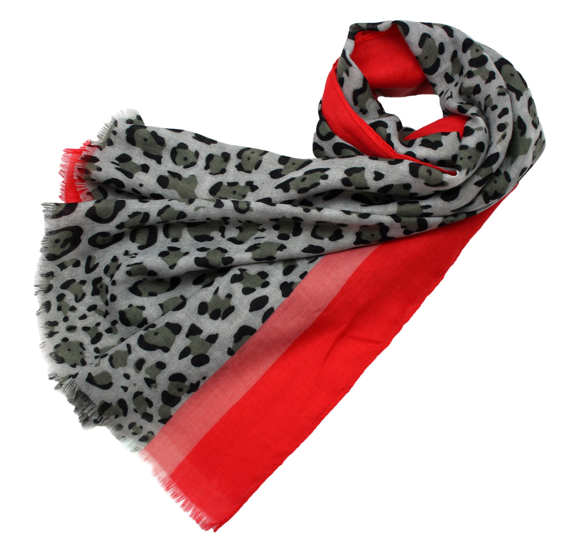 SF1995-040 Vibrant leopard Pattern Scarf