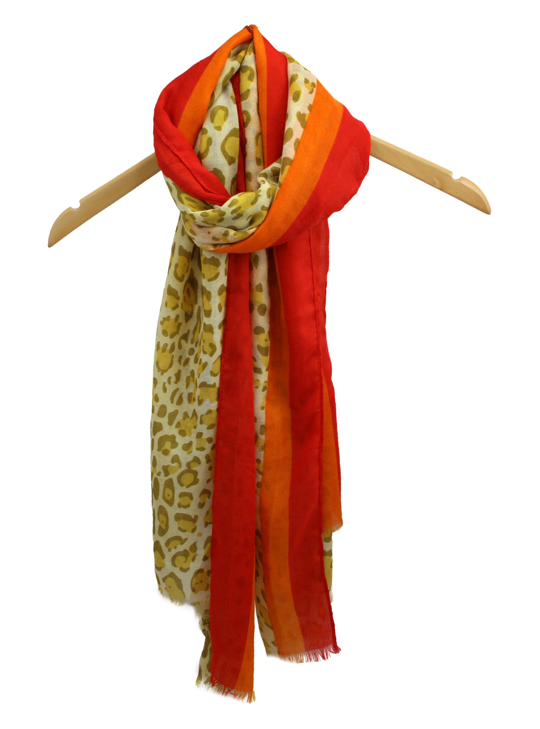 SF1995-040 Vibrant leopard Pattern Scarf