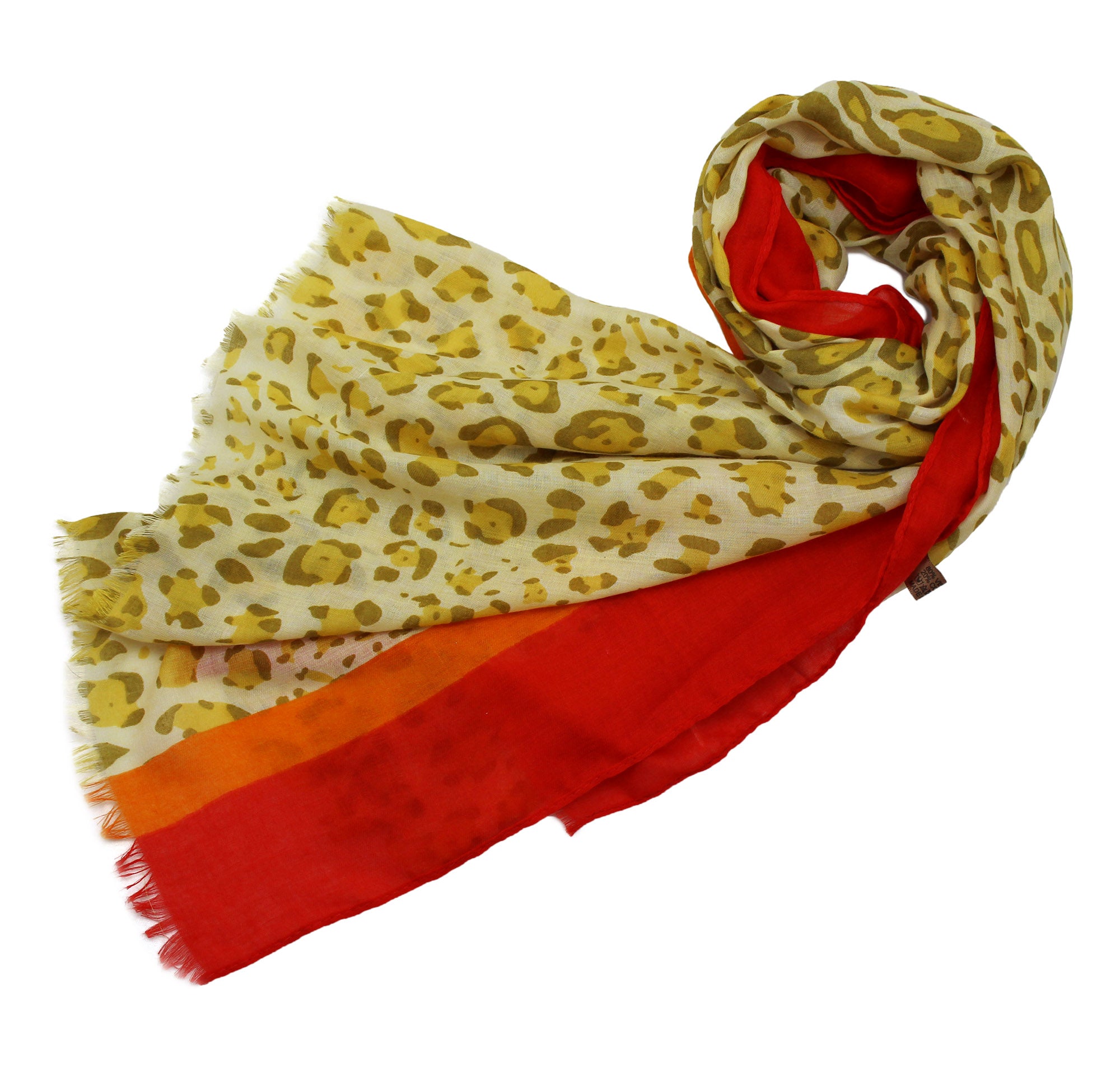 SF1995-040 Vibrant leopard Pattern Scarf