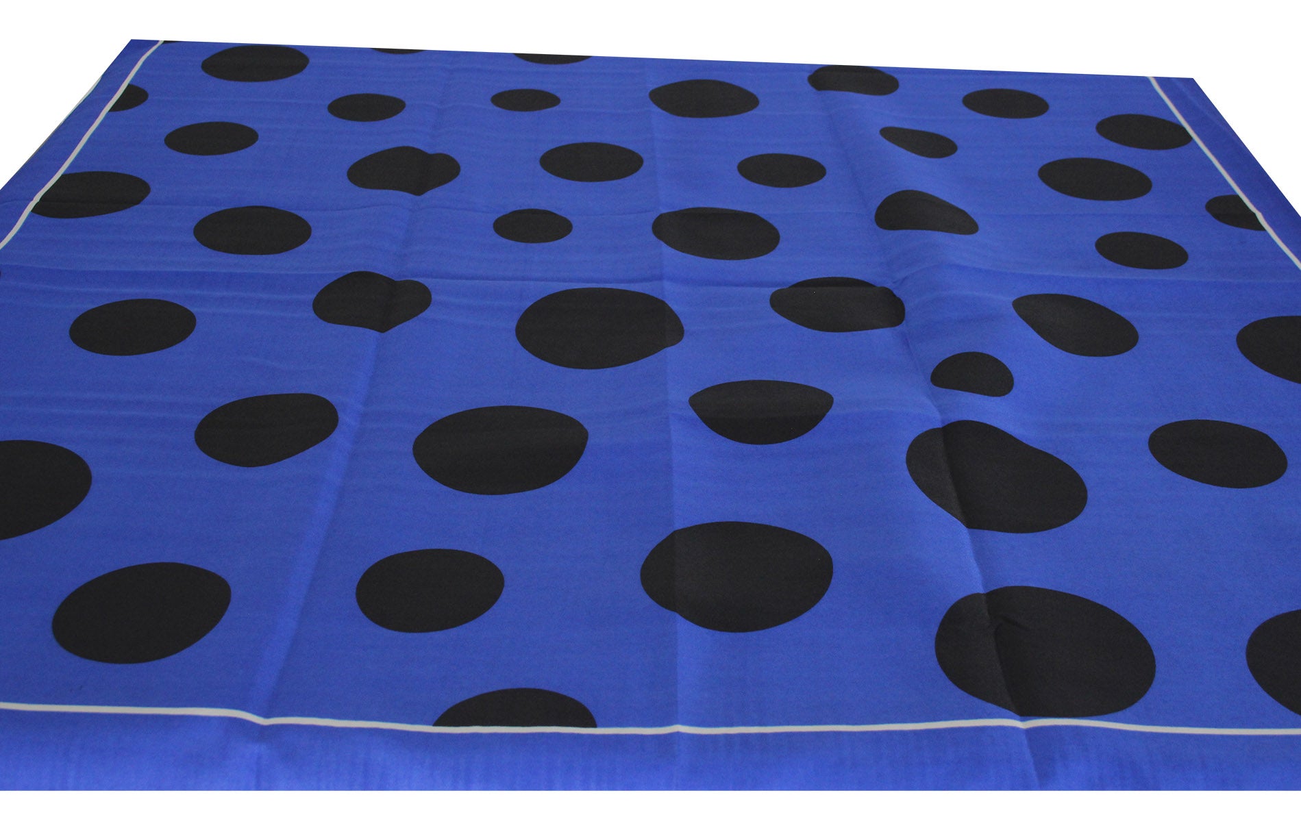 SF20108-255 Large Polka-Dots Print Cotton Blend Scarf