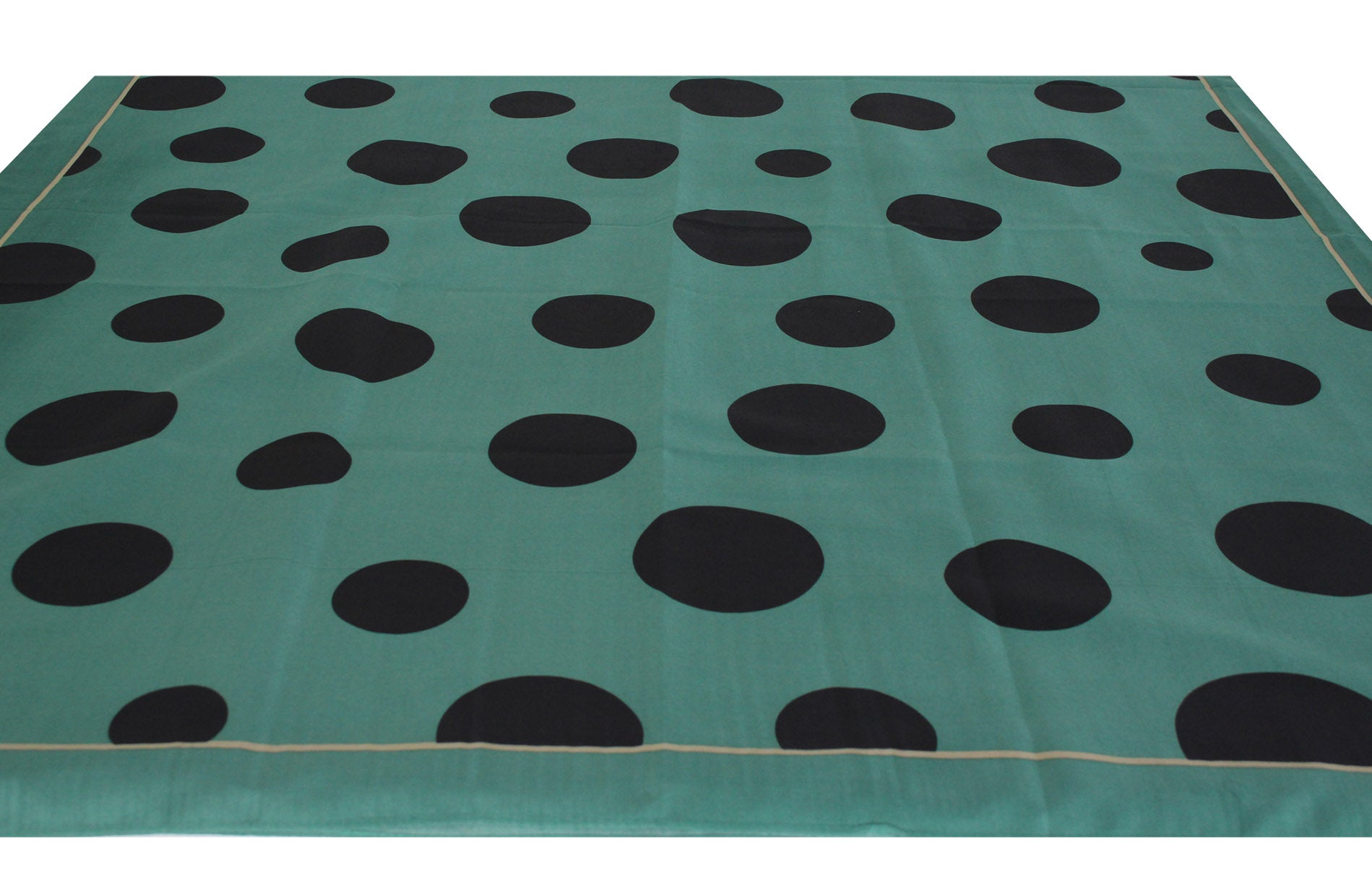 SF20108-255 Large Polka-Dots Print Cotton Blend Scarf