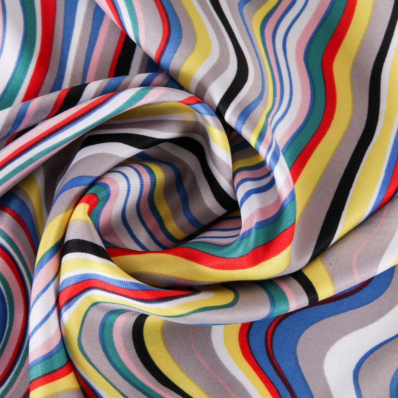 SF20115-169 Colourful Waves Silky Scarf