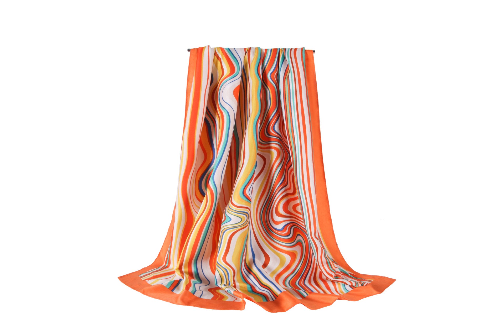 SF20115-169 Colourful Waves Silky Scarf