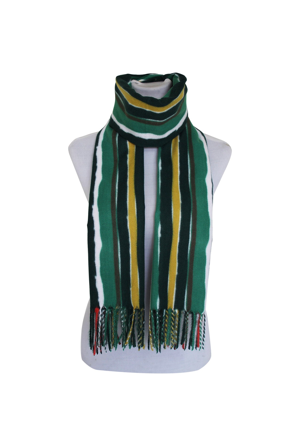 SF20120-243 Stripe Pattern Wool Blend Scarf