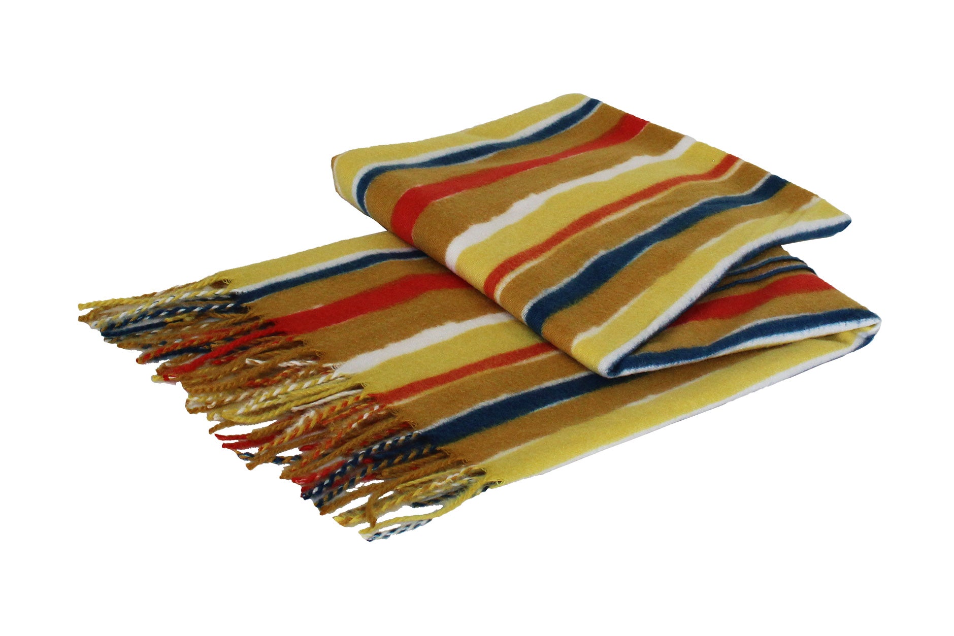 SF20120-243 Stripe Pattern Wool Blend Scarf