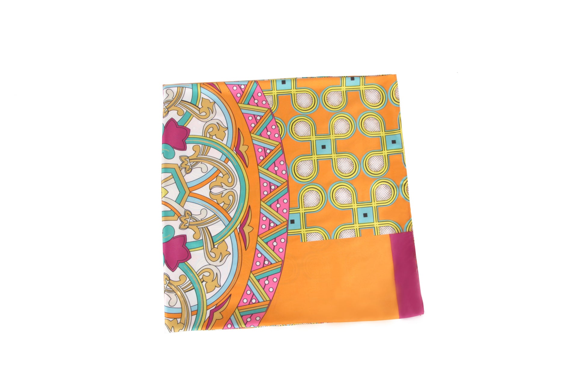 SF20135-167 Multicolour Kaleidoscope Silky Scarf