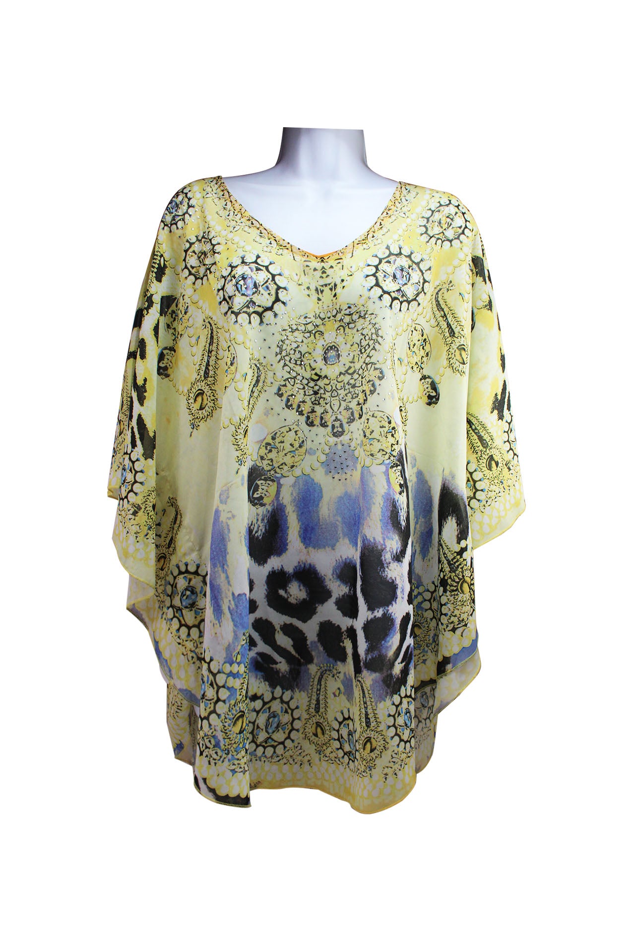 SF20250-181 Multipattern Sequin Poncho