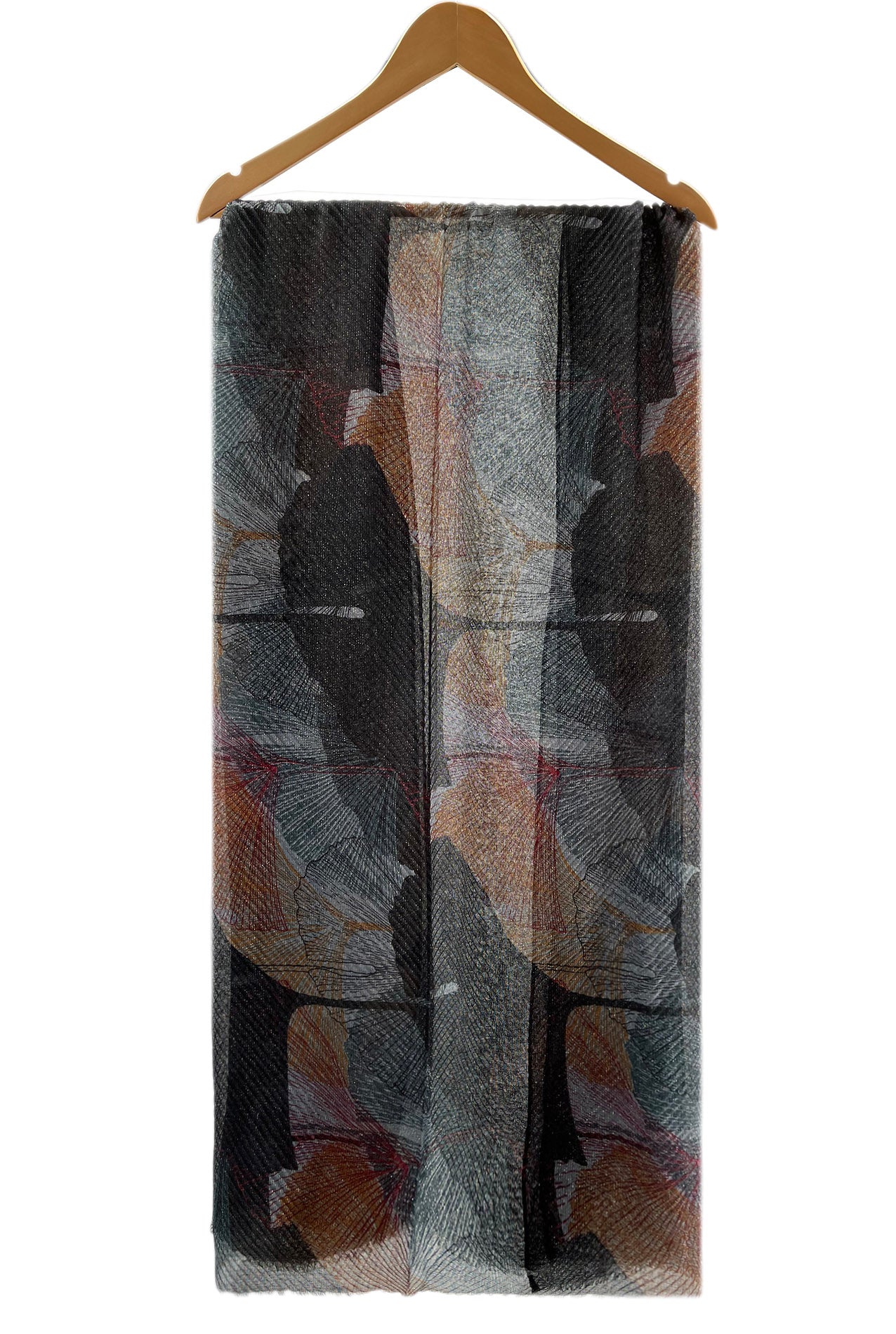 SF2070-739 Multicolour Crinkle Lurex Scarf