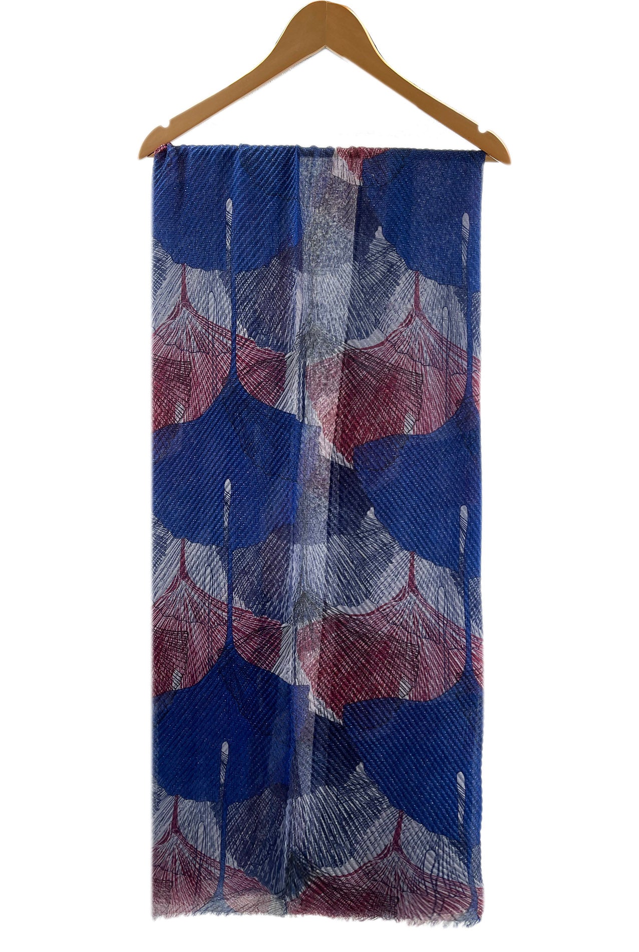 SF2070-739 Multicolour Crinkle Lurex Scarf