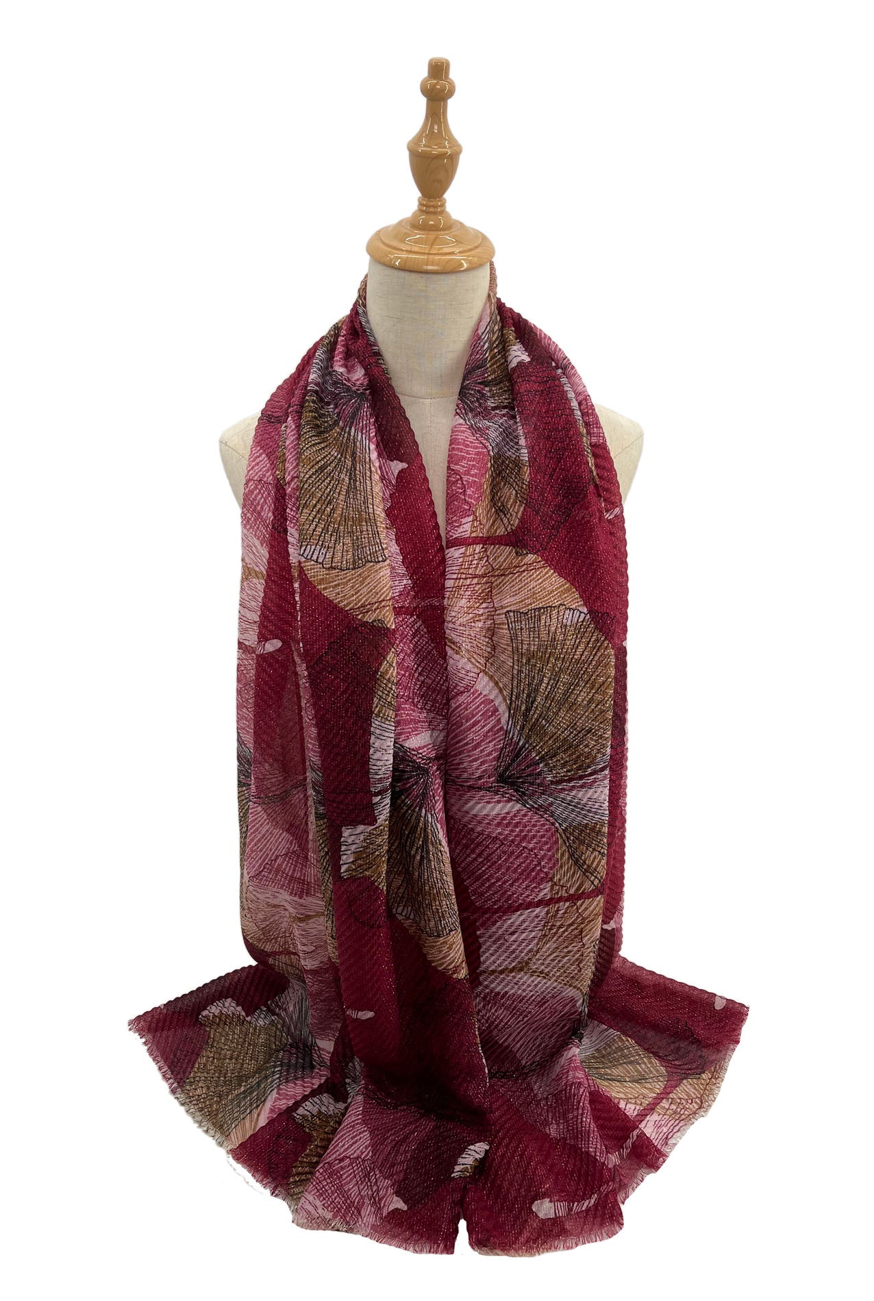 SF2070-739 Multicolour Crinkle Lurex Scarf