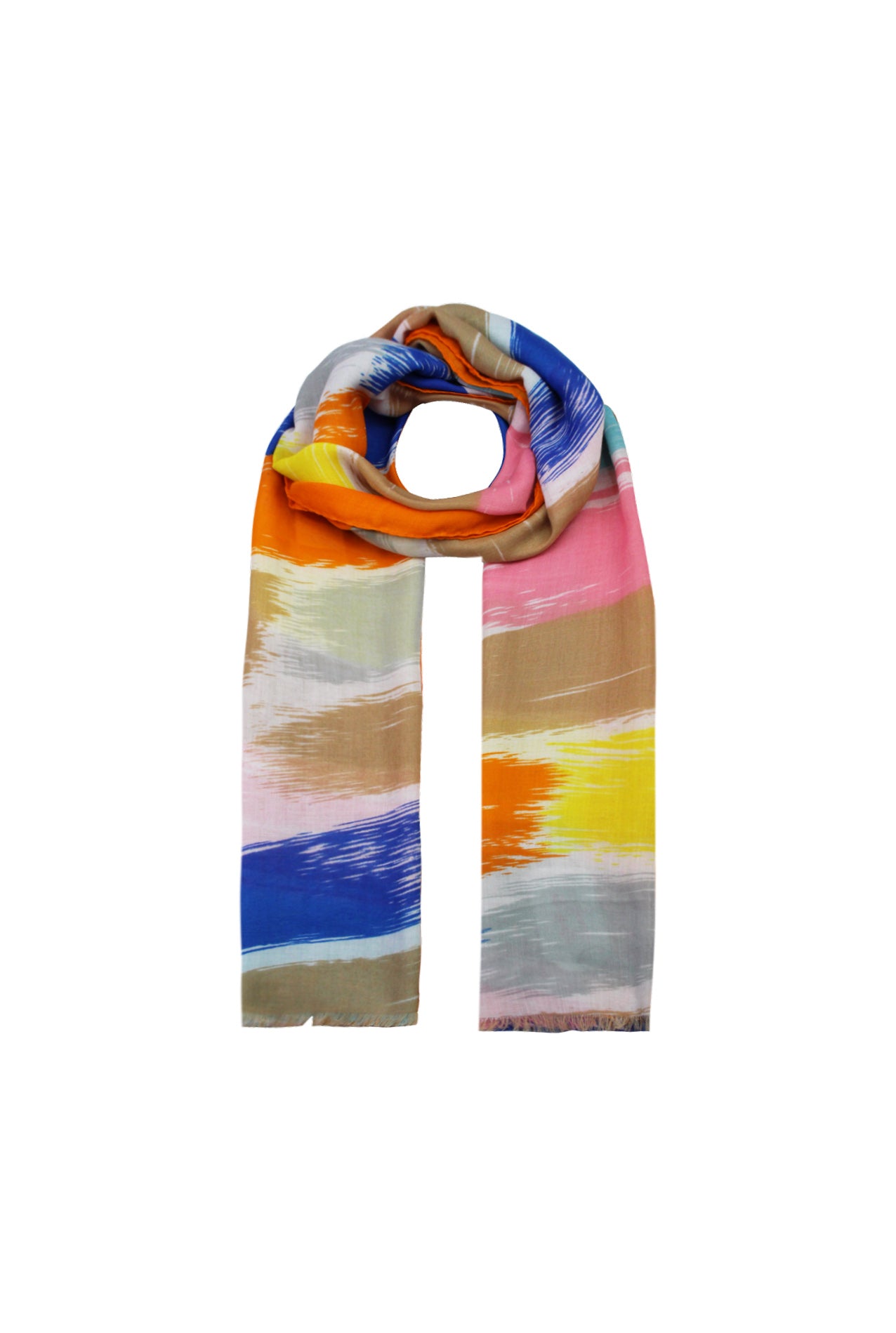 SF2085-143 Paint Stroke Multicolour Scarf