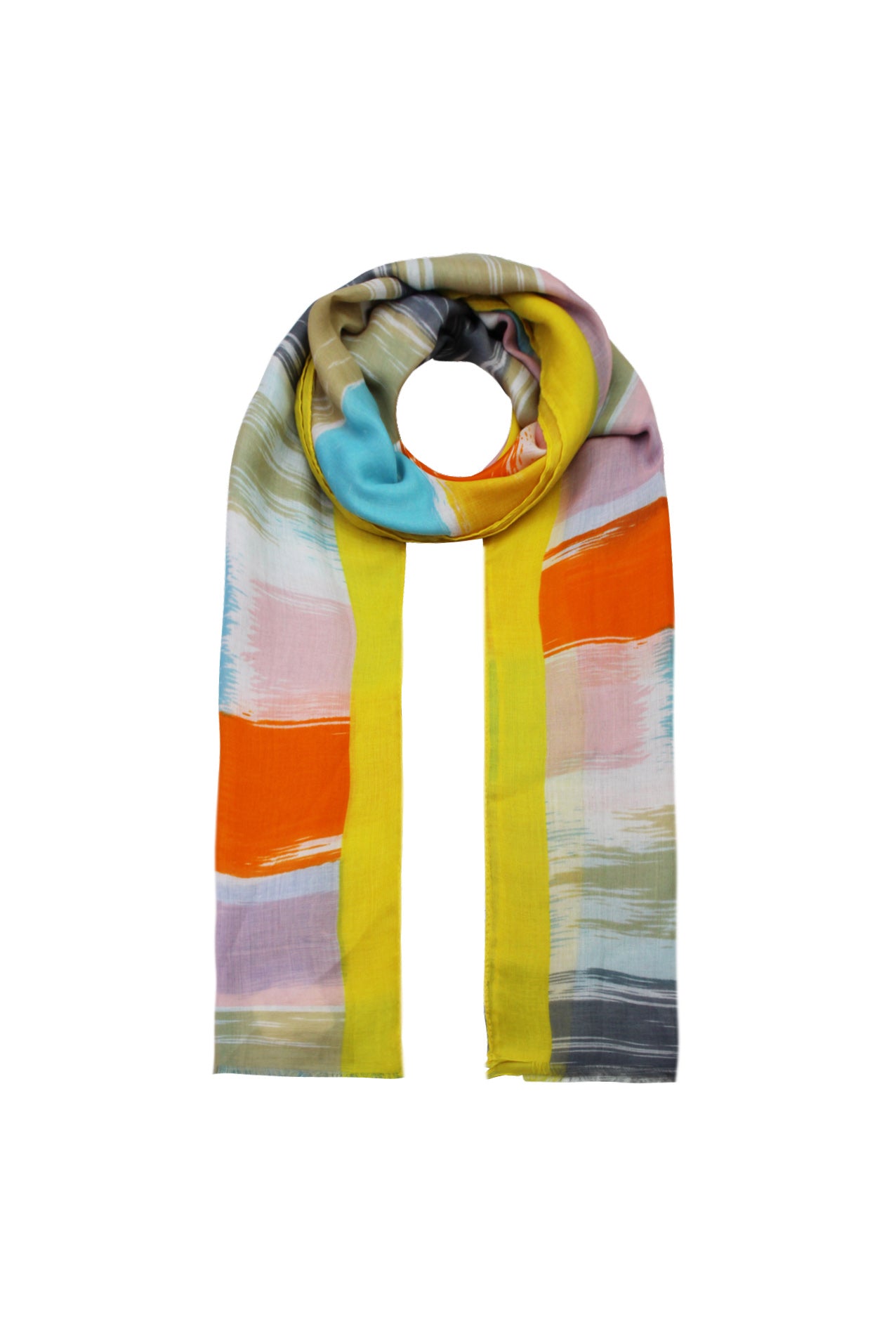 SF2085-143 Paint Stroke Multicolour Scarf