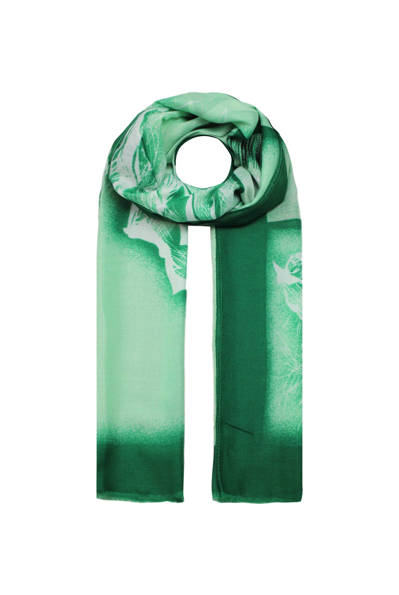 SF2085-151 Soft Flower Print Coloured Scarf