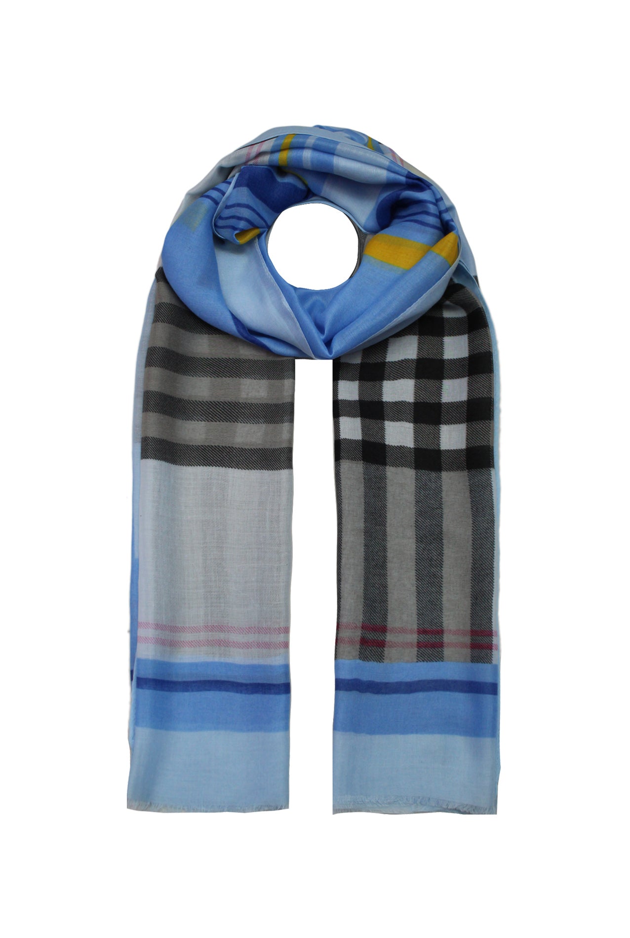 SF2085-152 Tartan Print Colourful Scarf