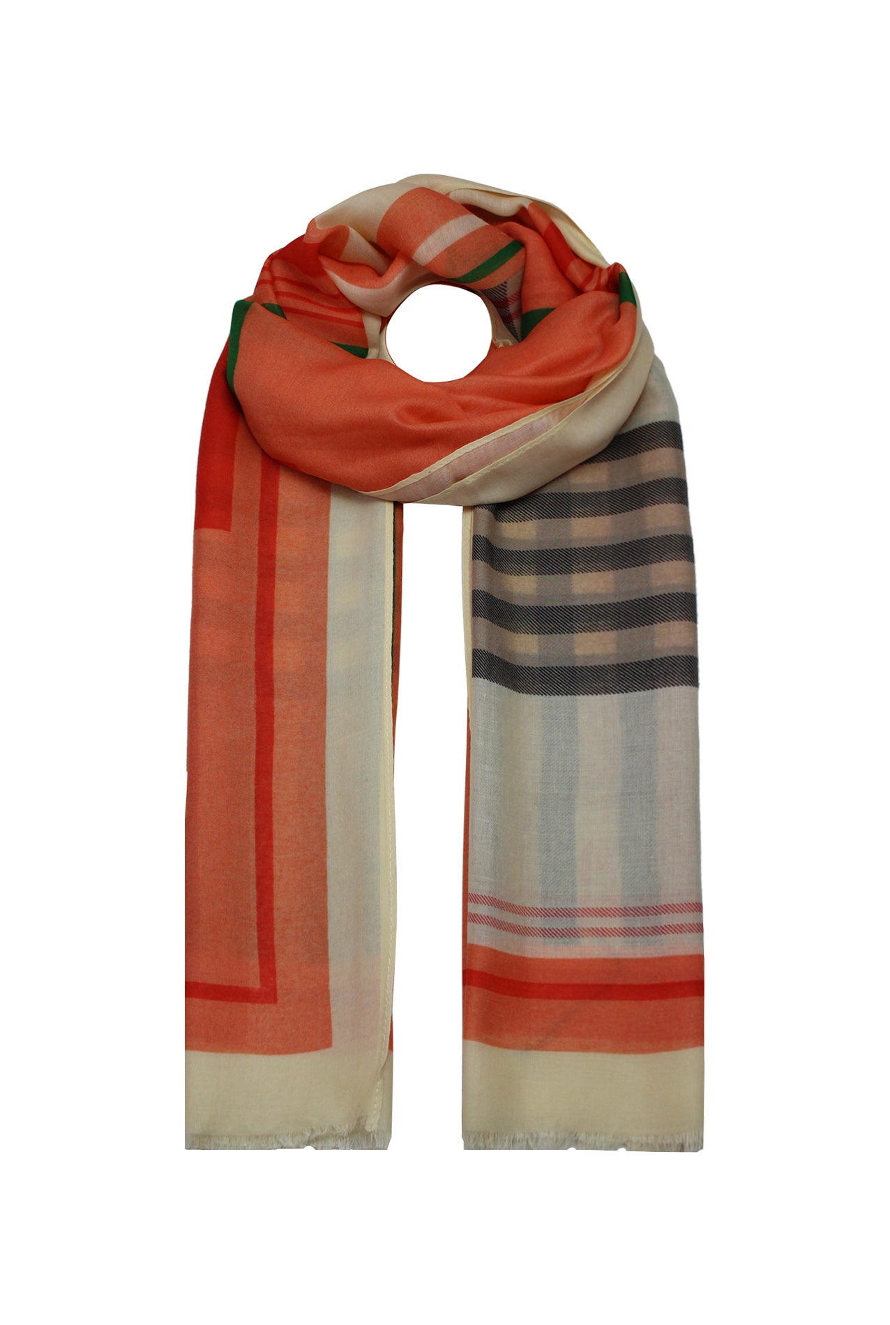 SF2085-152 Tartan Print Colourful Scarf