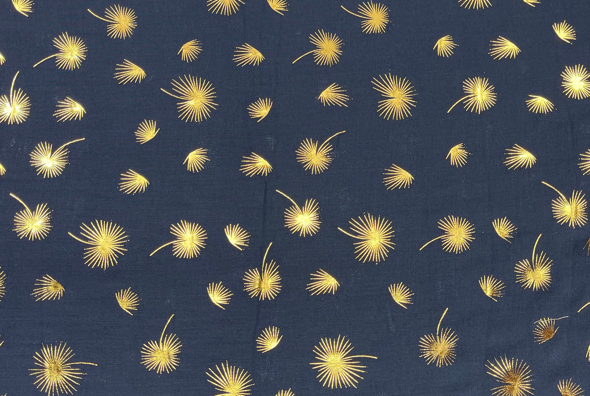 SF21058-658 Golden Dandelion Print Scarf