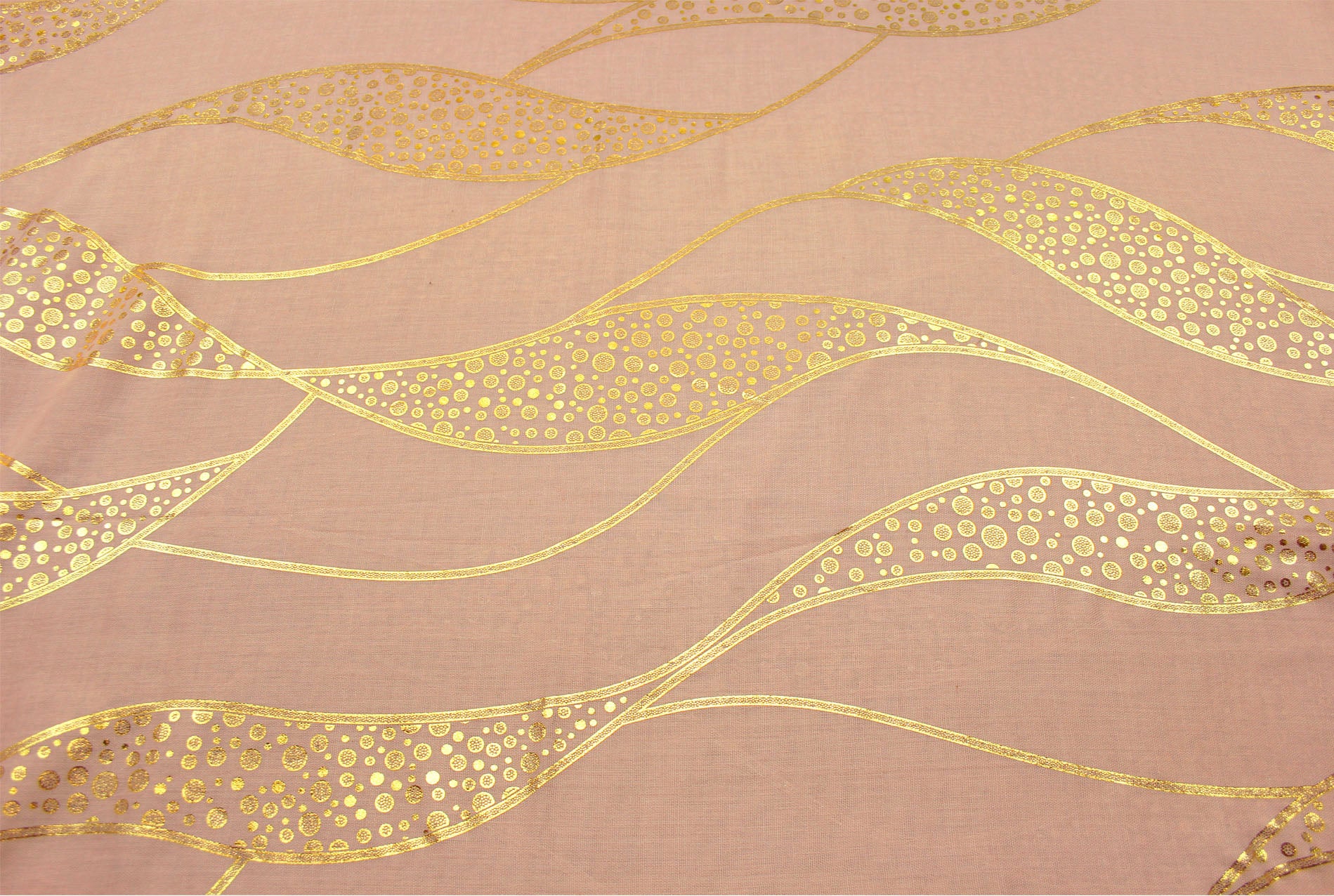 SF21058-659 Gold Foil Print Fashion Scarf