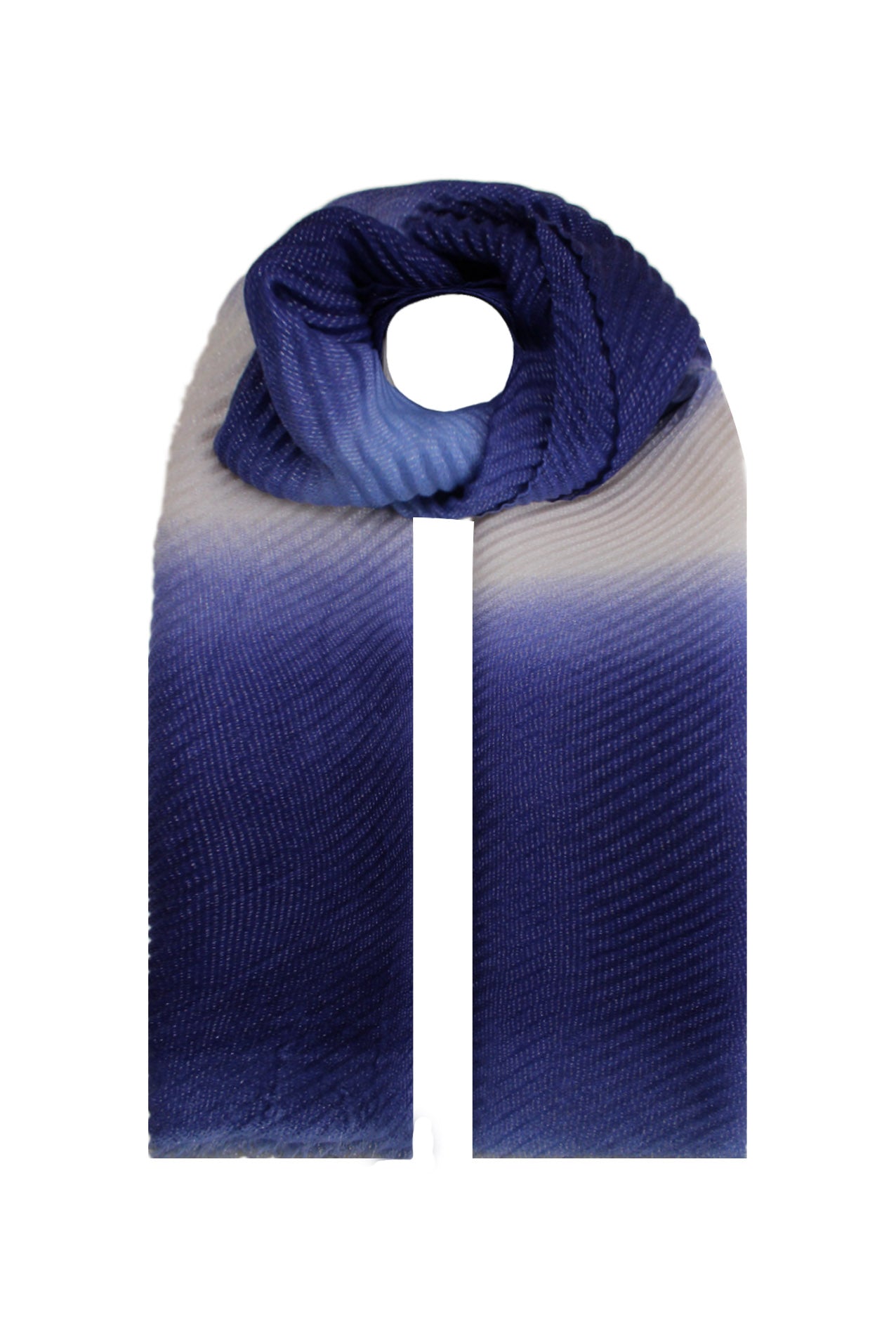 SF21070-618 Solid Colour Scarf with Wave Texture