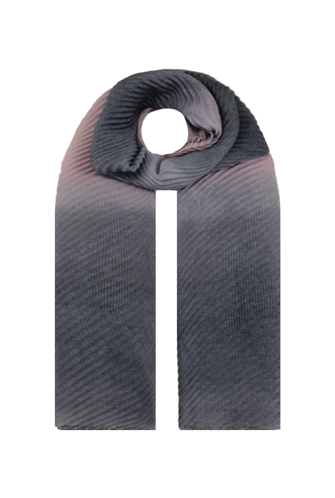 SF21070-618 Solid Colour Scarf with Wave Texture