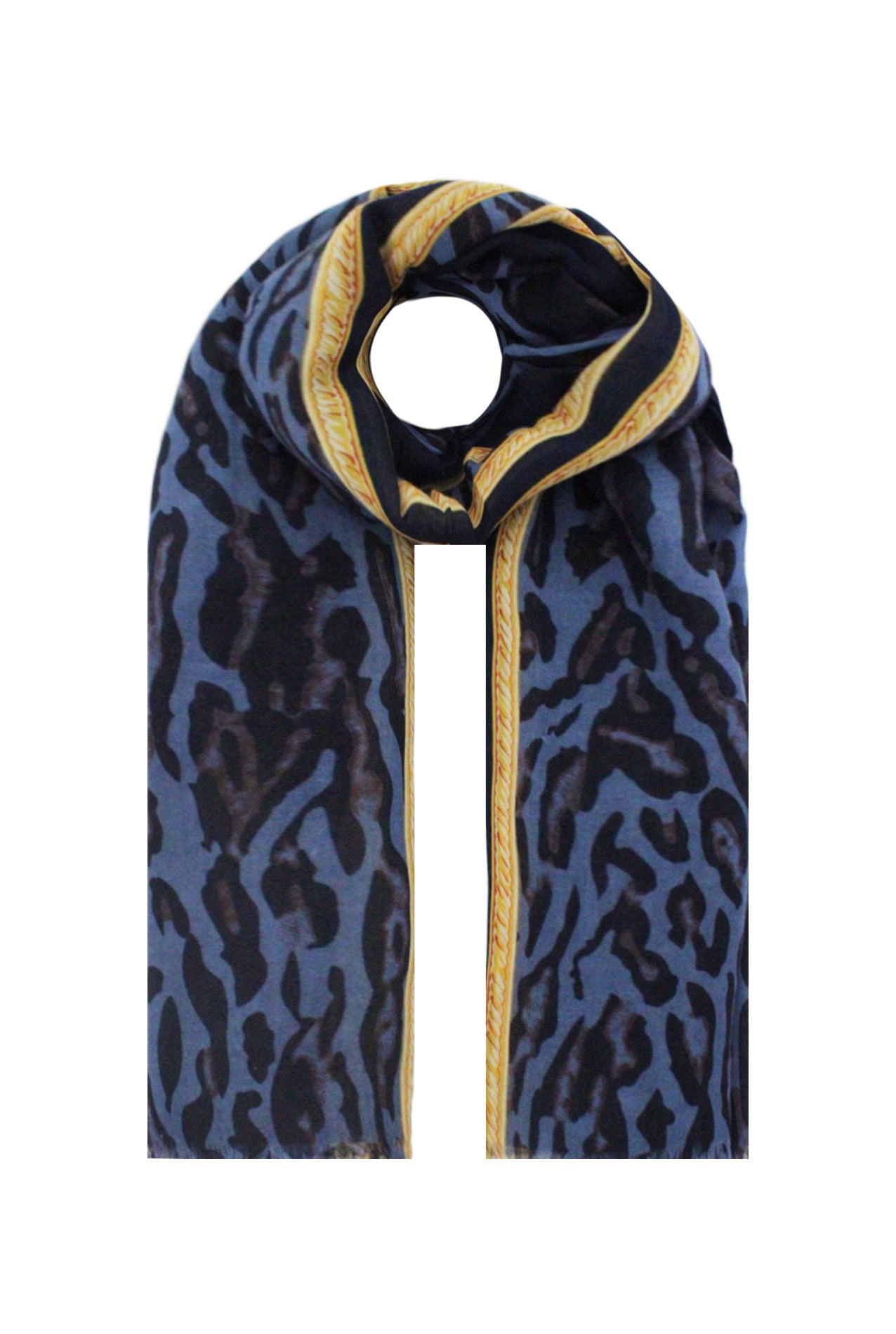 SF21075-621 Leopard Print Scarf