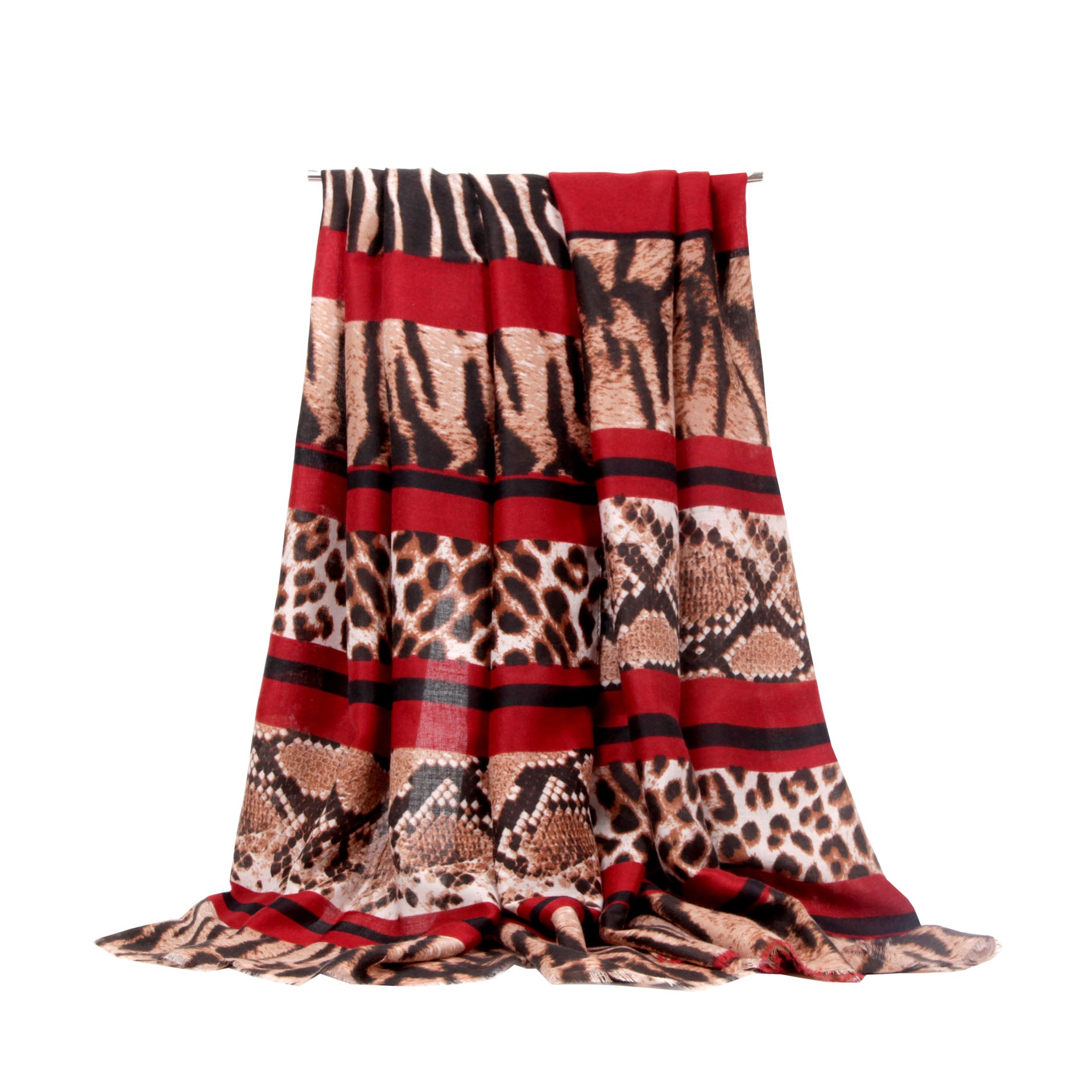 SF21095-633 Zebra & Leopard Print Scarf