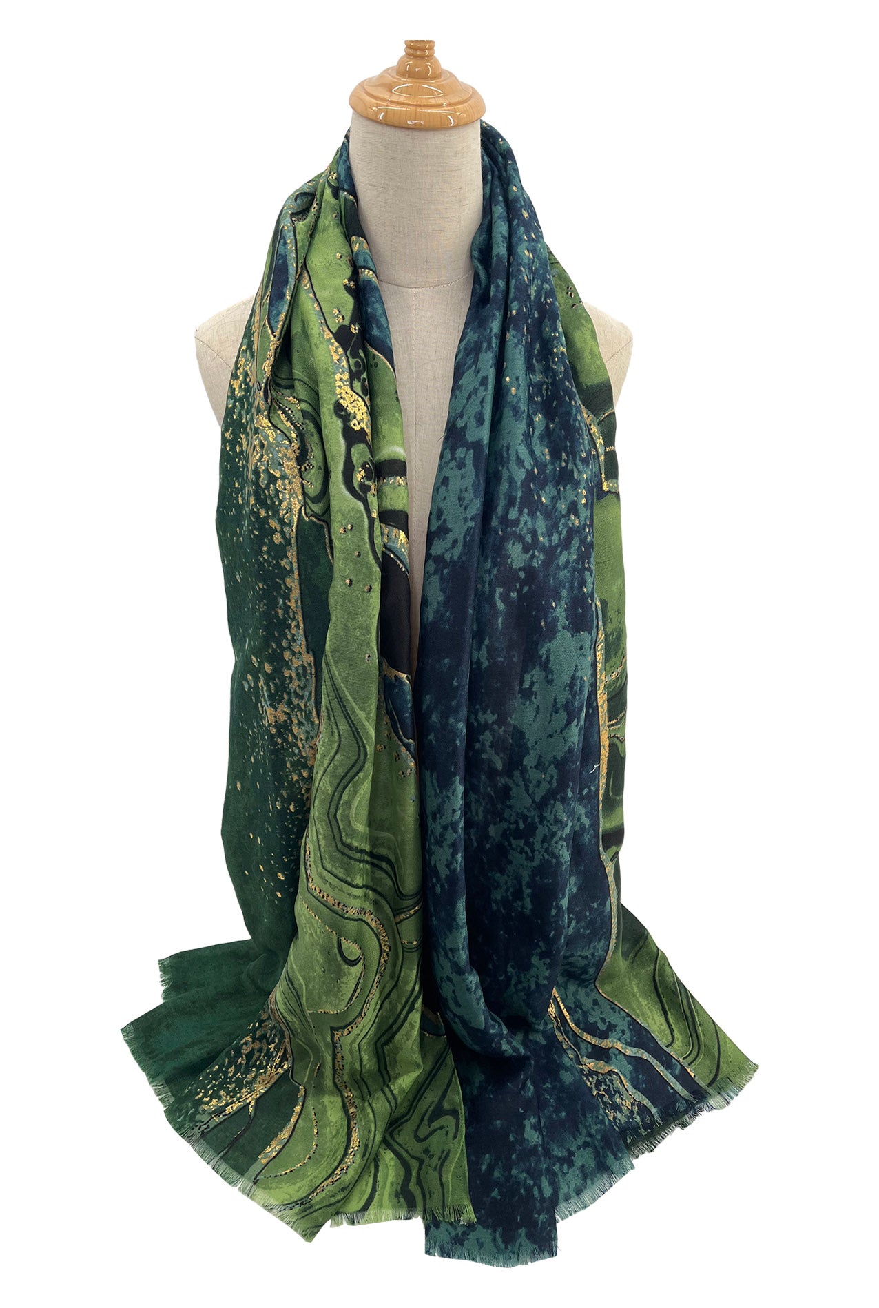 SF2110-733 Cotton Mix Gold Lurex Scarf