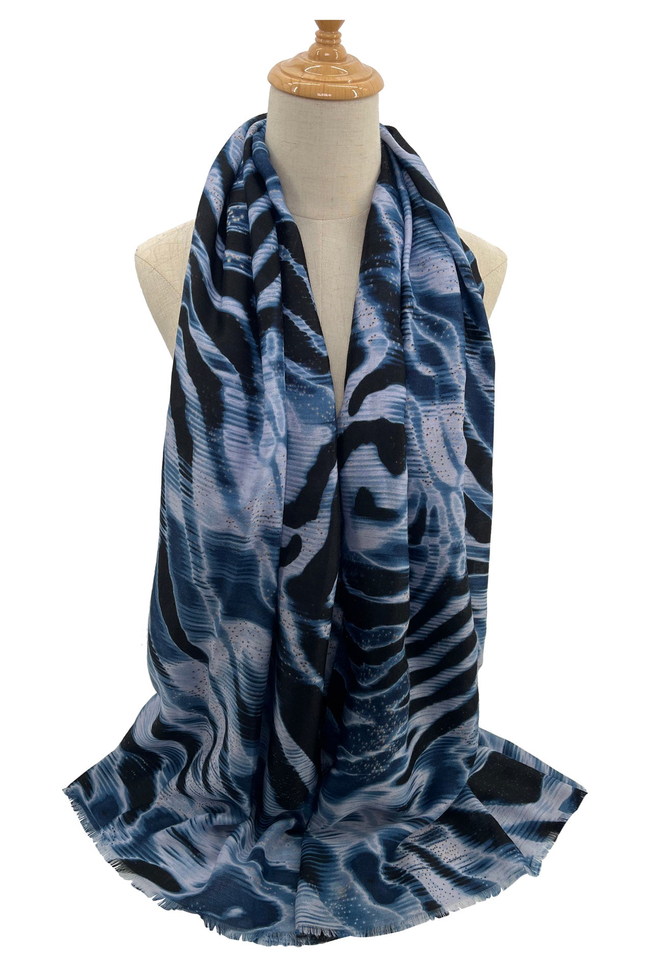 SF2110-734 Varicolour Zebra Print Scarf