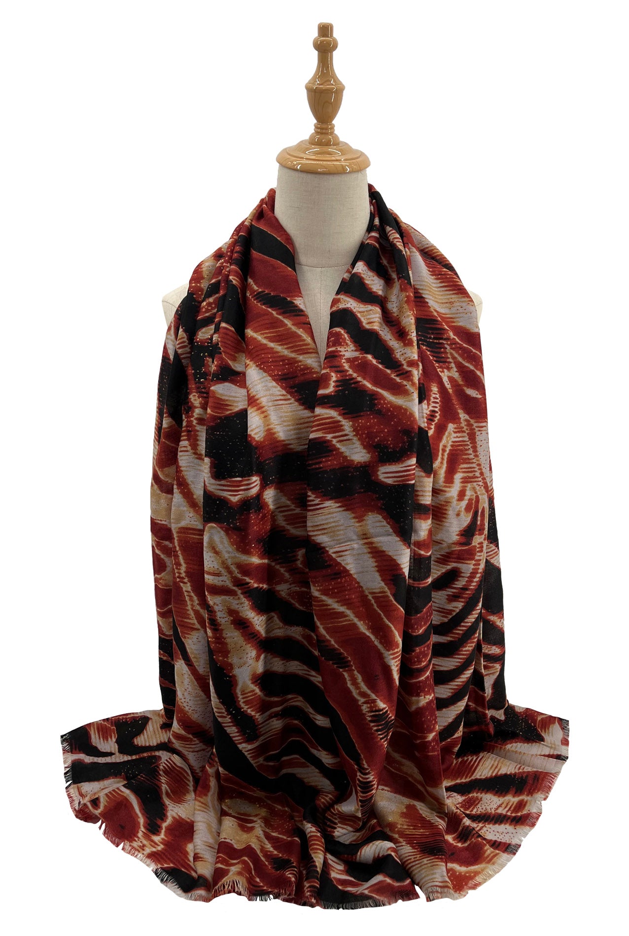 SF2110-734 Varicolour Zebra Print Scarf