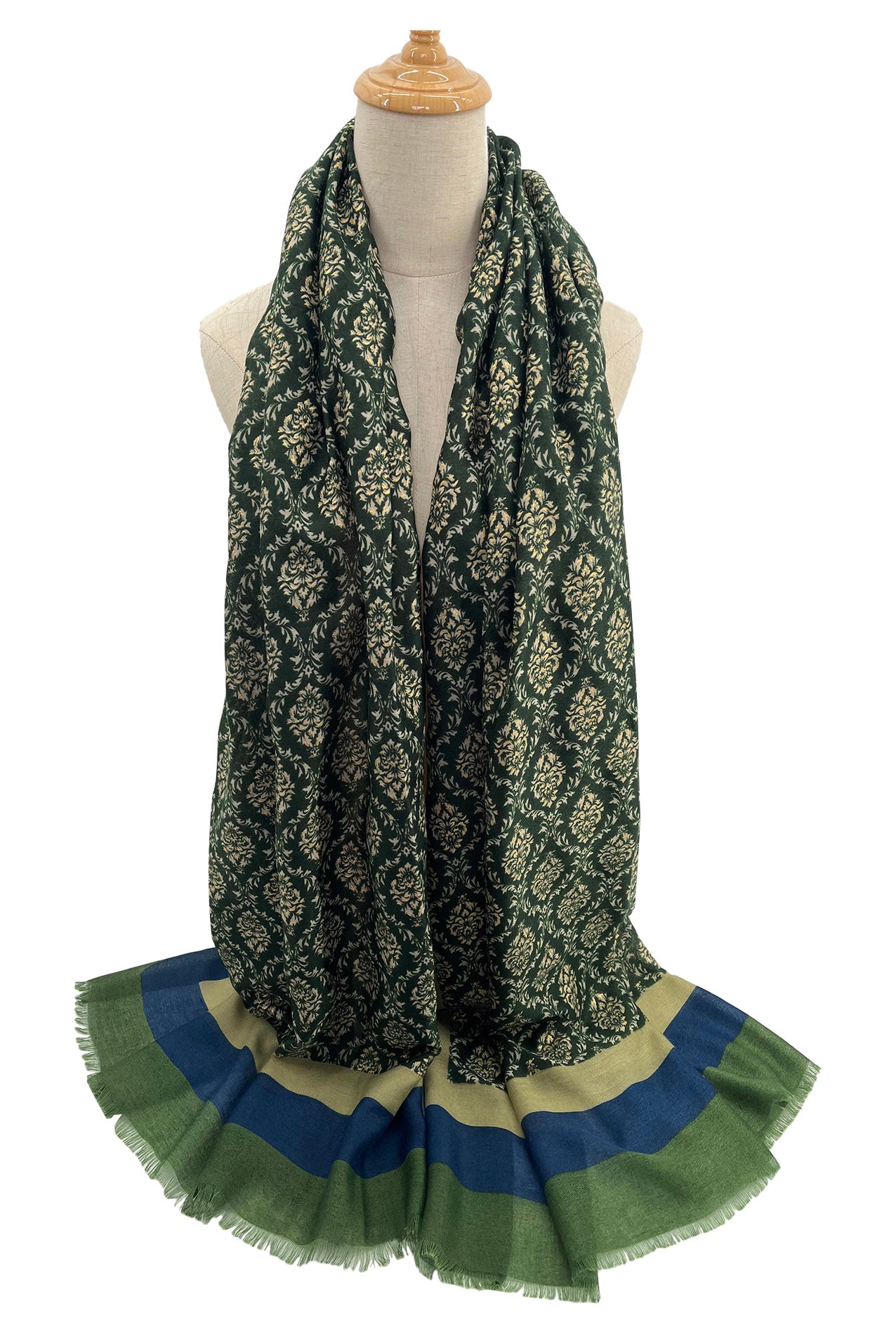 SF2110-736 Cotton Mix Damask Pattern Scarf