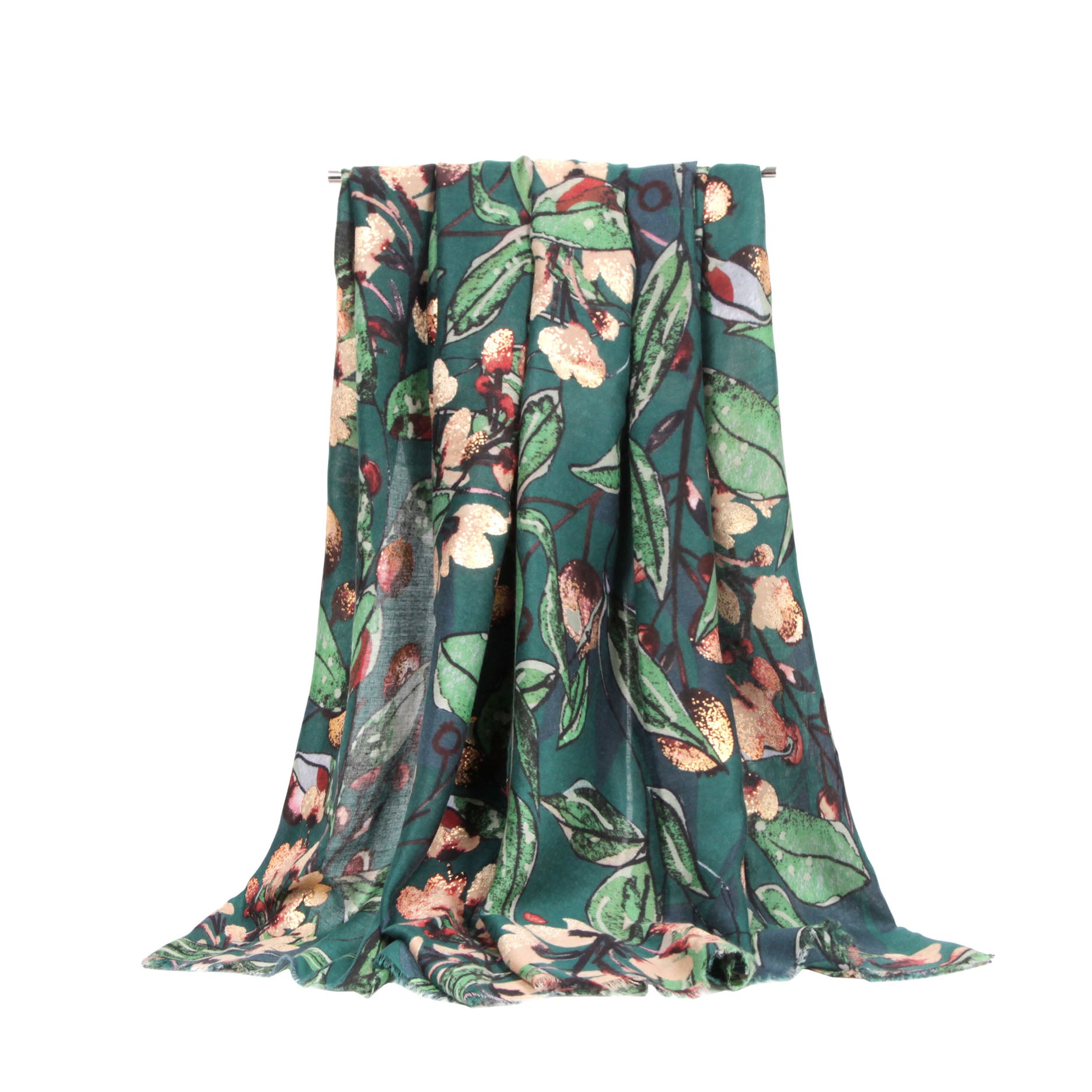 SF21105-628 Sheer Flower Print Scarf