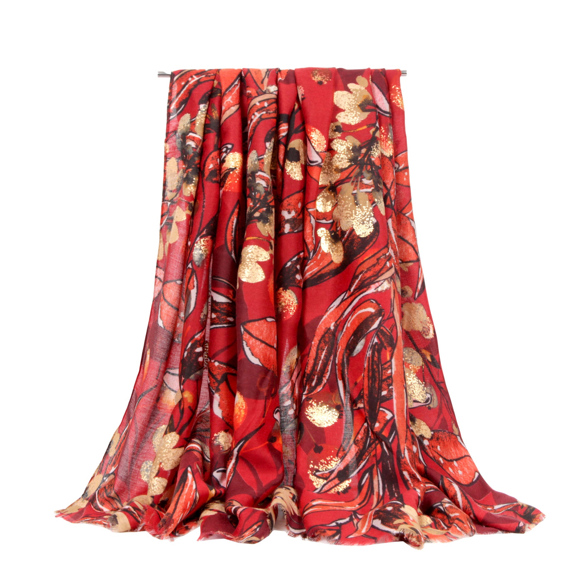 SF21105-628 Sheer Flower Print Scarf