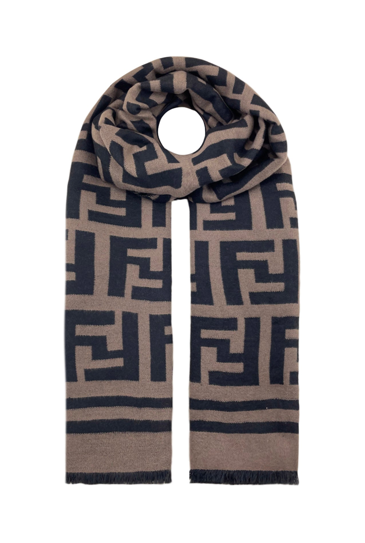 SF21150-603 Geometric Pattern Scarf