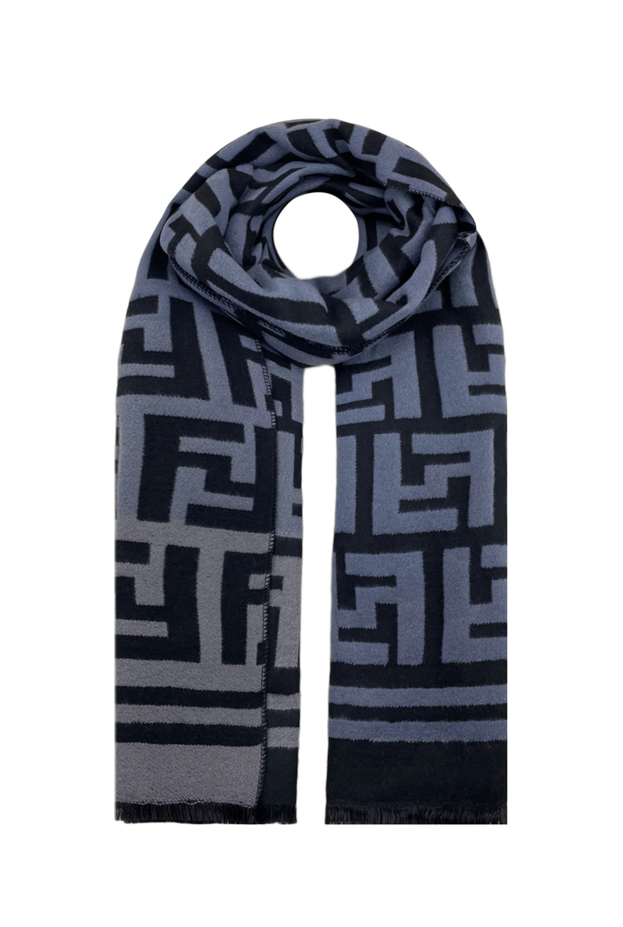 SF21150-603 Geometric Pattern Scarf